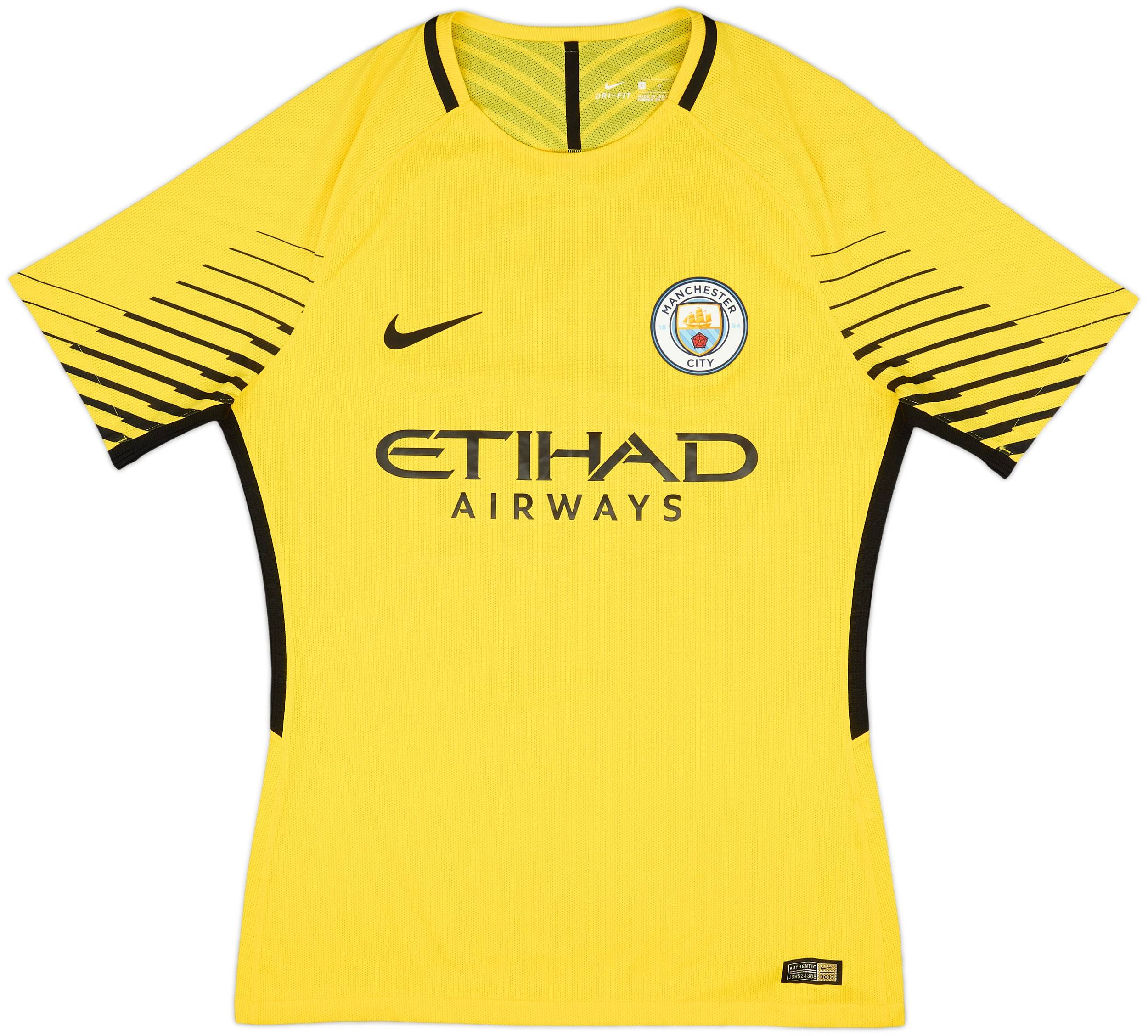 2017-18 Manchester City Authentic GK S/S Shirt - 9/10 - (L)