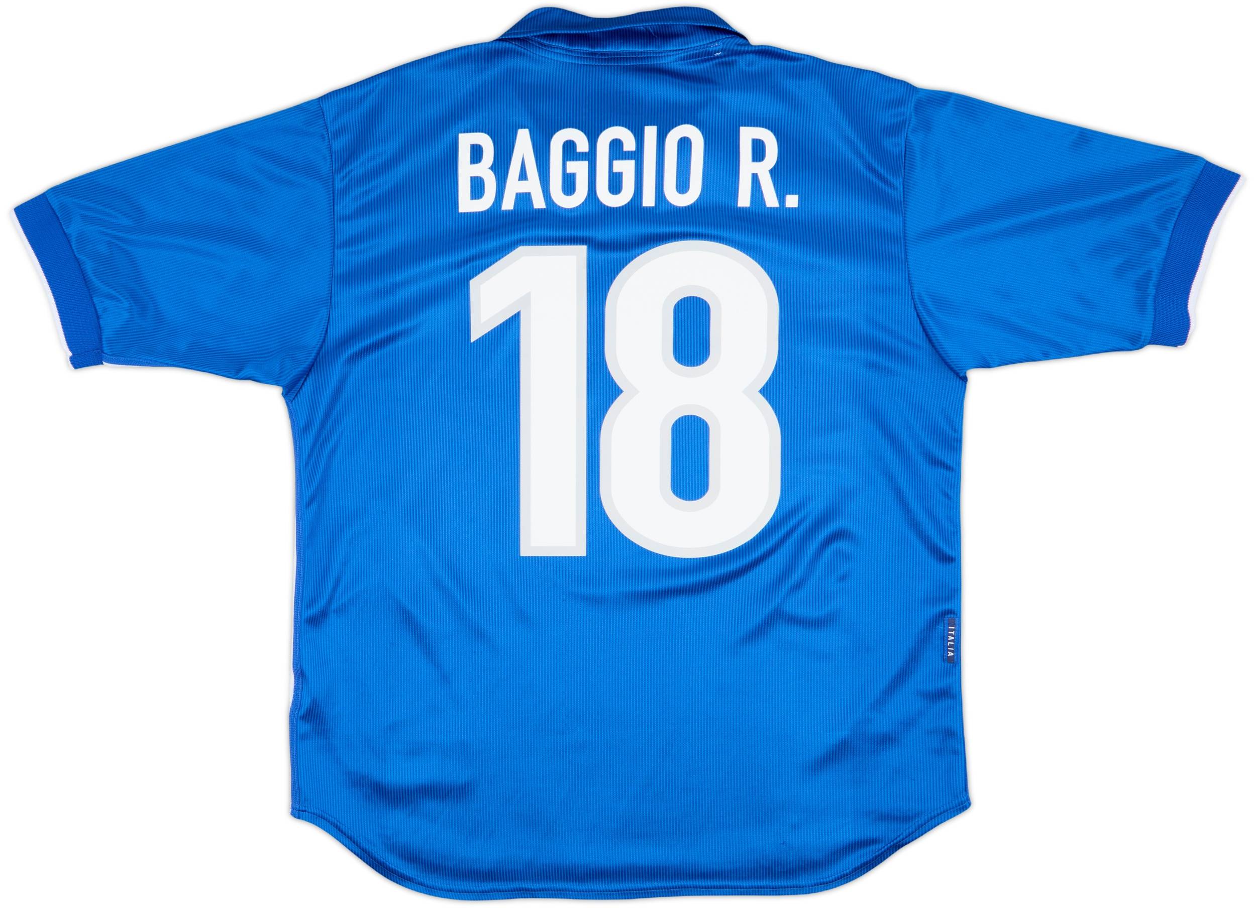 1997-98 Italy Home Shirt Baggio R. #18 - 6/10 - (L)