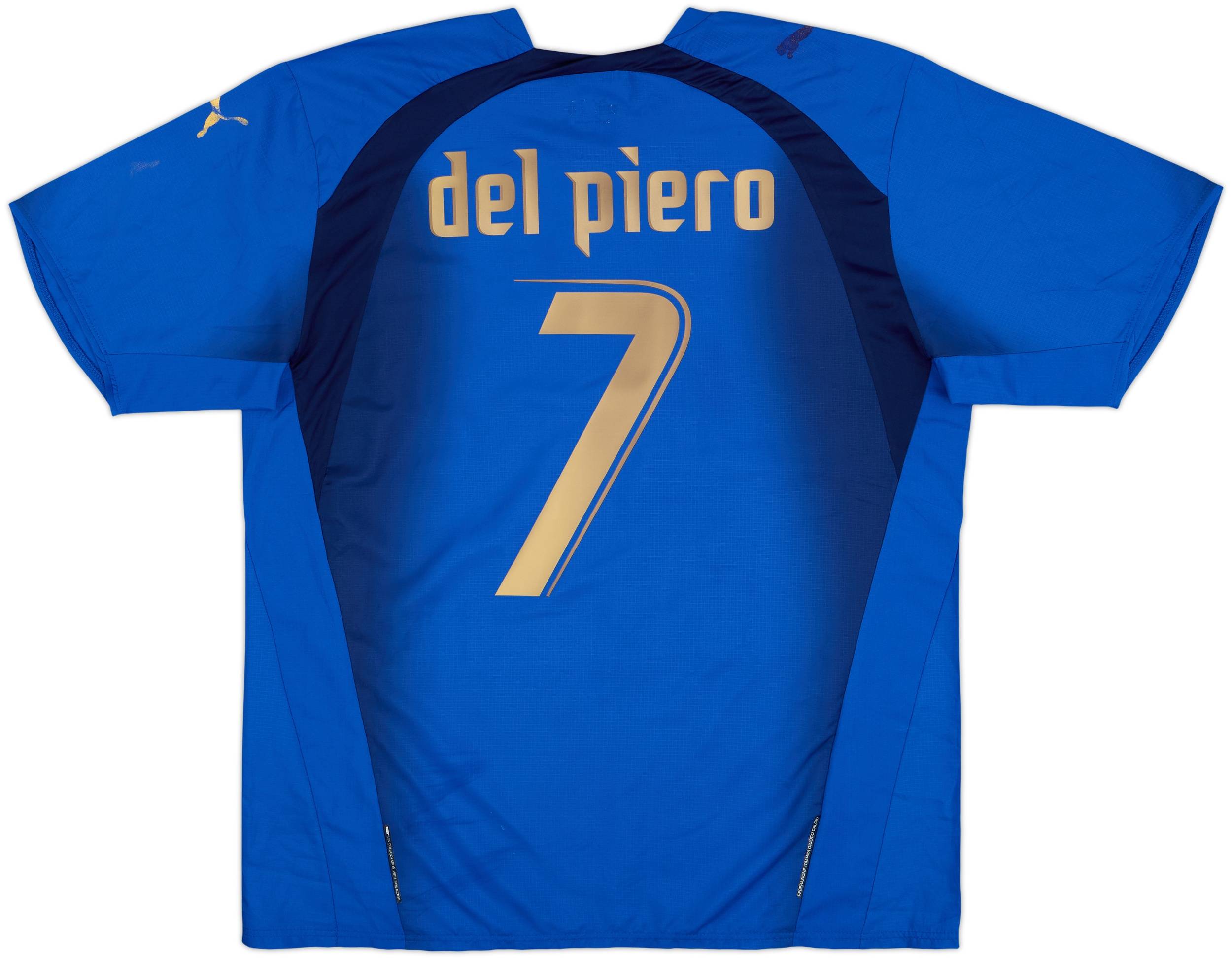 Puma イタリア代表 ユニフォーム 7 del piero Club: Italy NT Year: 2006/08 Brand: Puma Jersey Type: Home