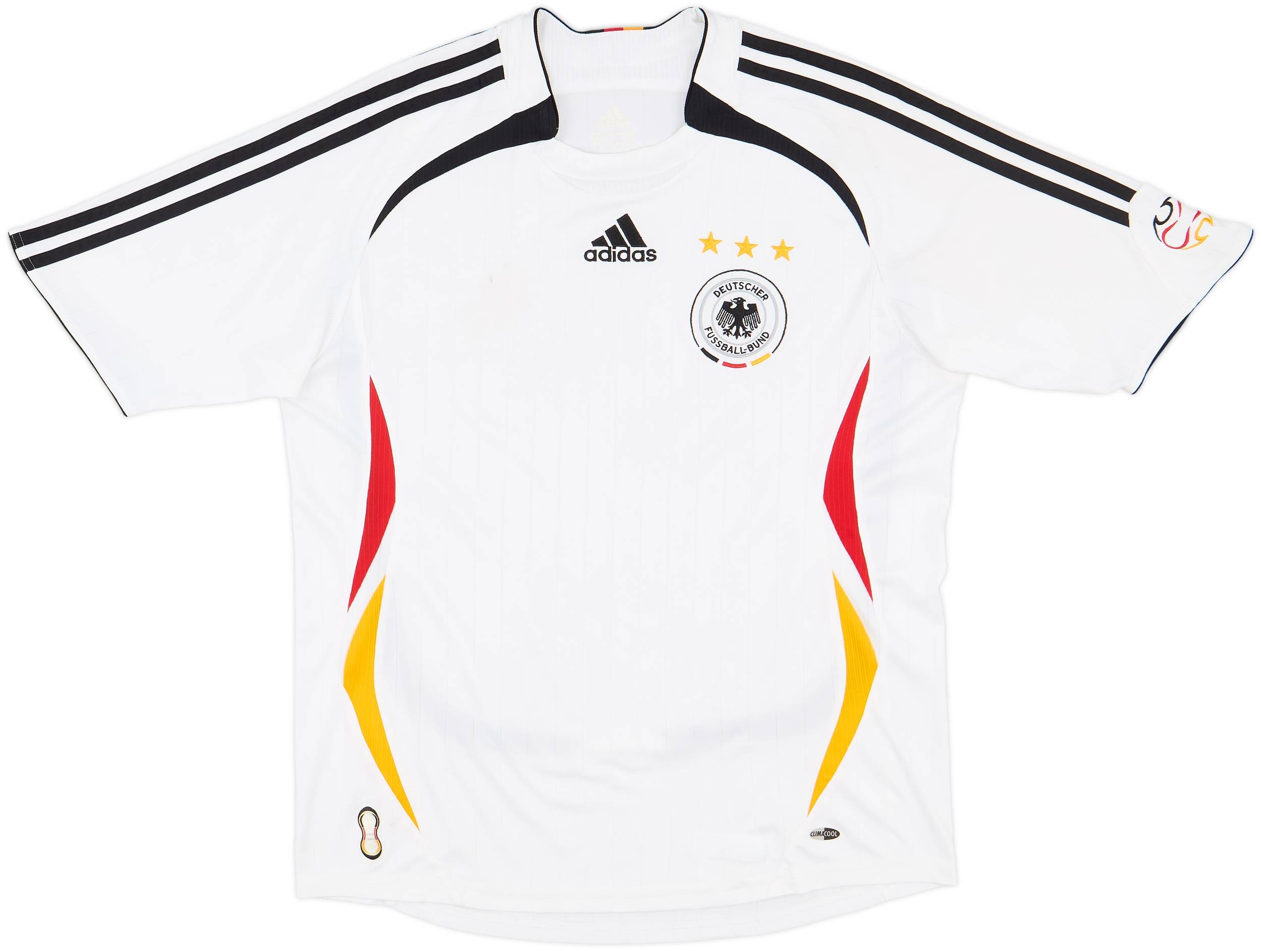 サッカー　ドイツ代表　ユニフォーム　半袖　2005 シャツ　ゲームシャツ　2XL adidas 2005年 ドイツ代表 ユニフォーム ゲームシャツ サッカーウェア