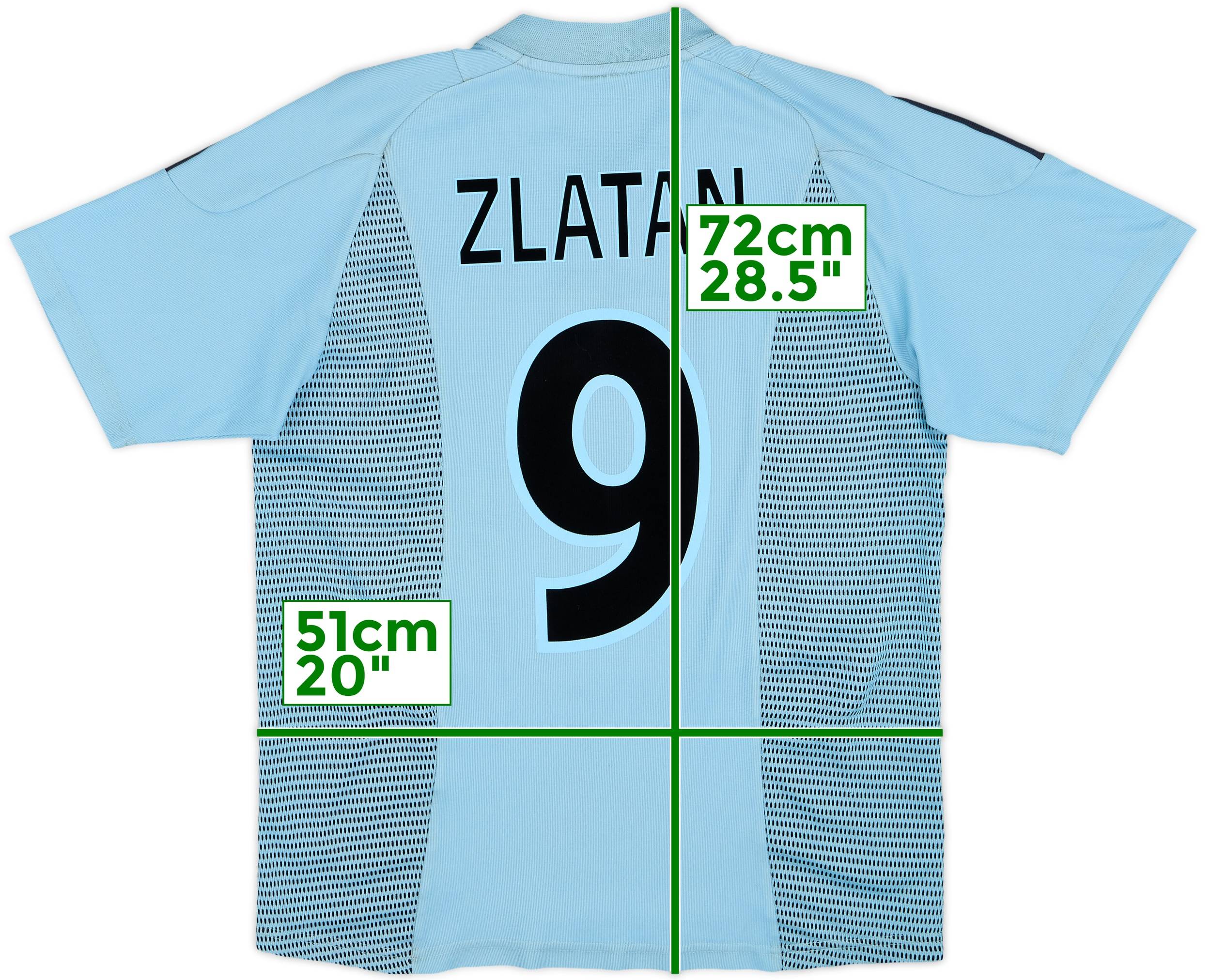 2002-03 Ajax Away Shirt Zlatan #9 - 7/10 - (XL.Boys)