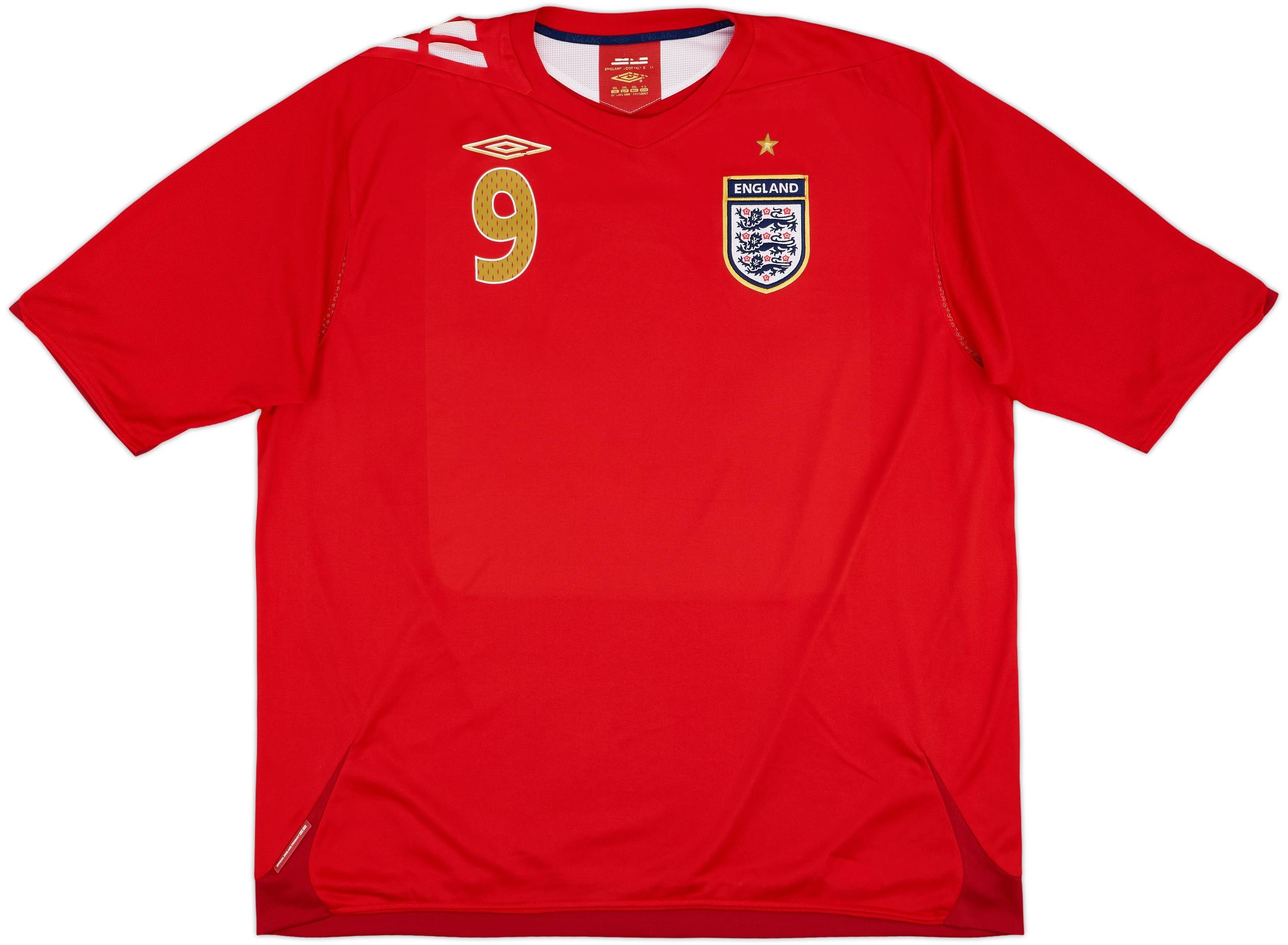 Umbro England Rooney 9 シャツ England Rooney 9 Away Football Shirt 2006/08 Children's