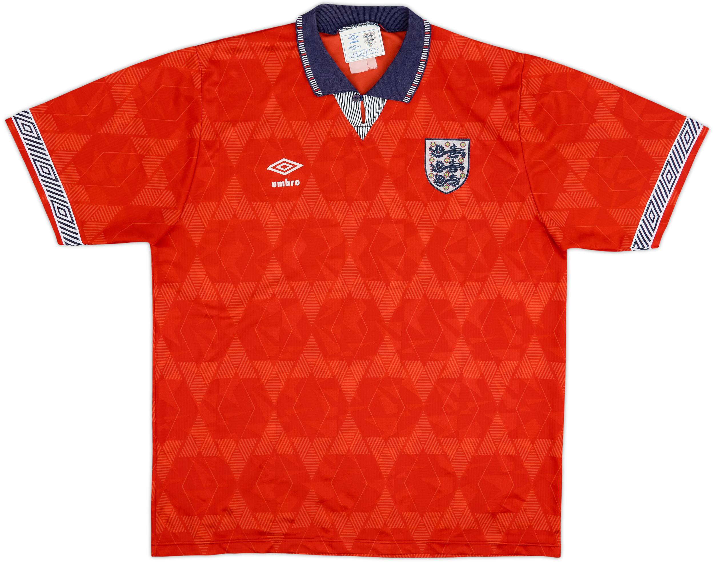 1990-93 England Away Shirt - 6/10 - (XL)