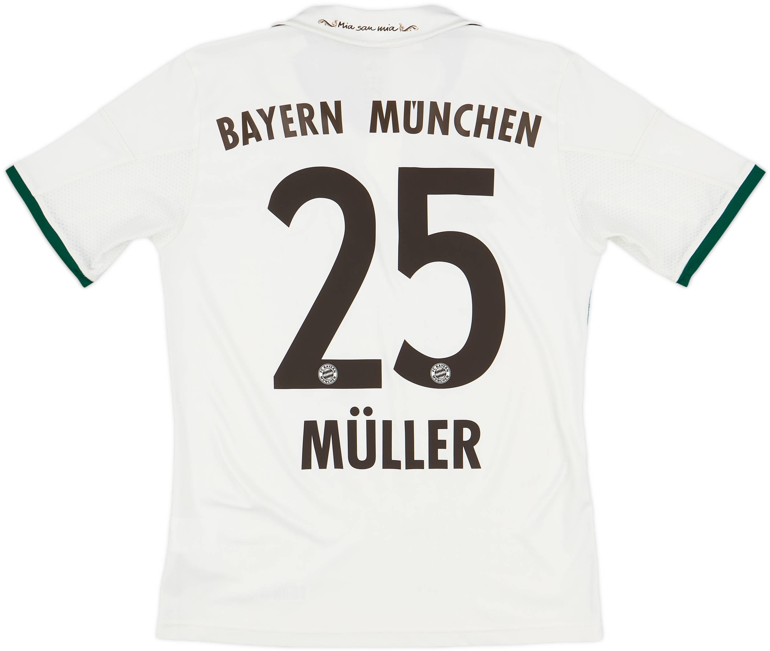 2013-14 Bayern Munich Away Shirt Muller #25 - 7/10 - (L.Boys)
