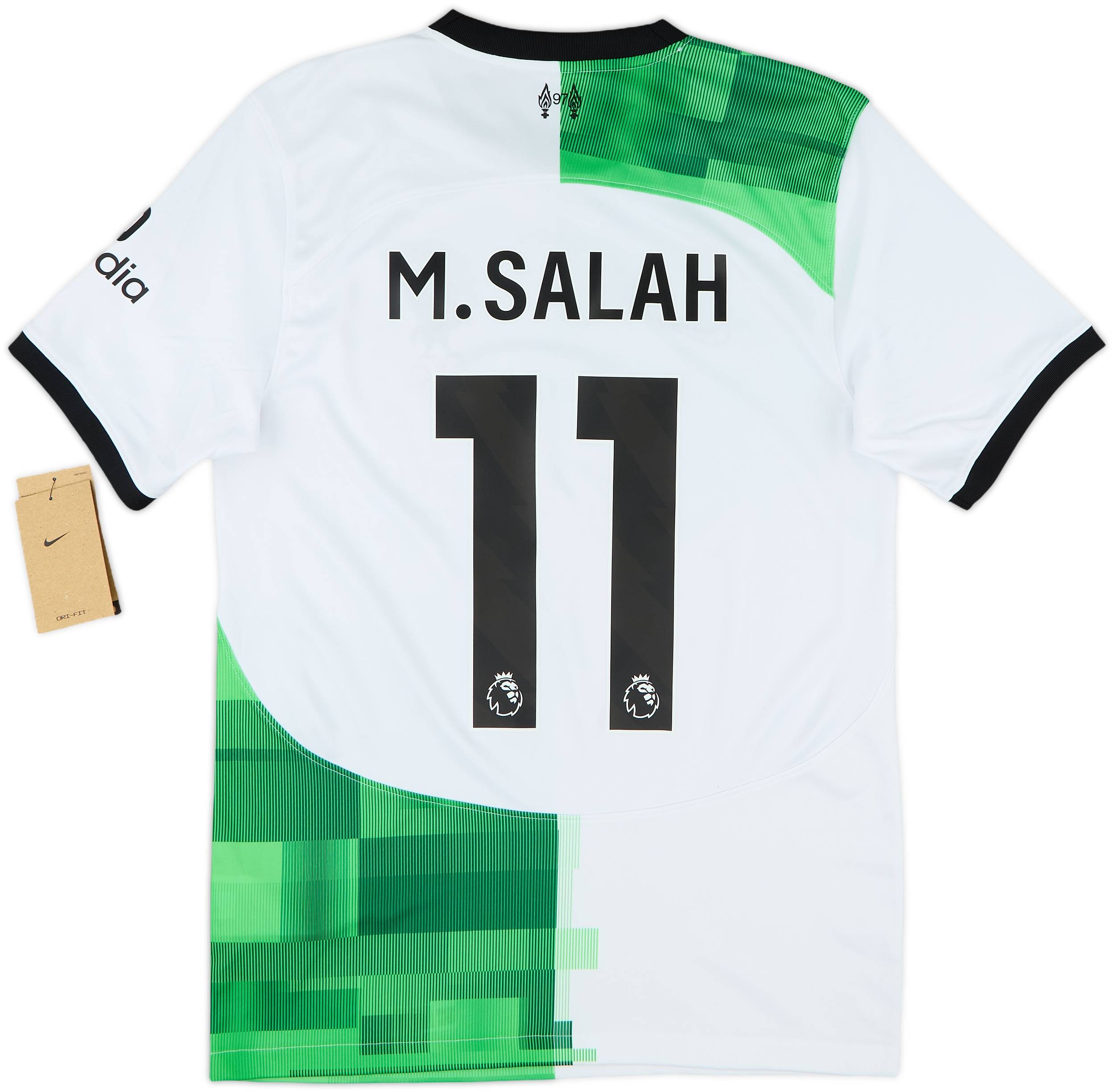 サイン入り　Liverpool M.SALAH 11 シャツ　サラー　アウェイ サイン入り Liverpool M.SALAH 11 シャツ サラー アウェイ