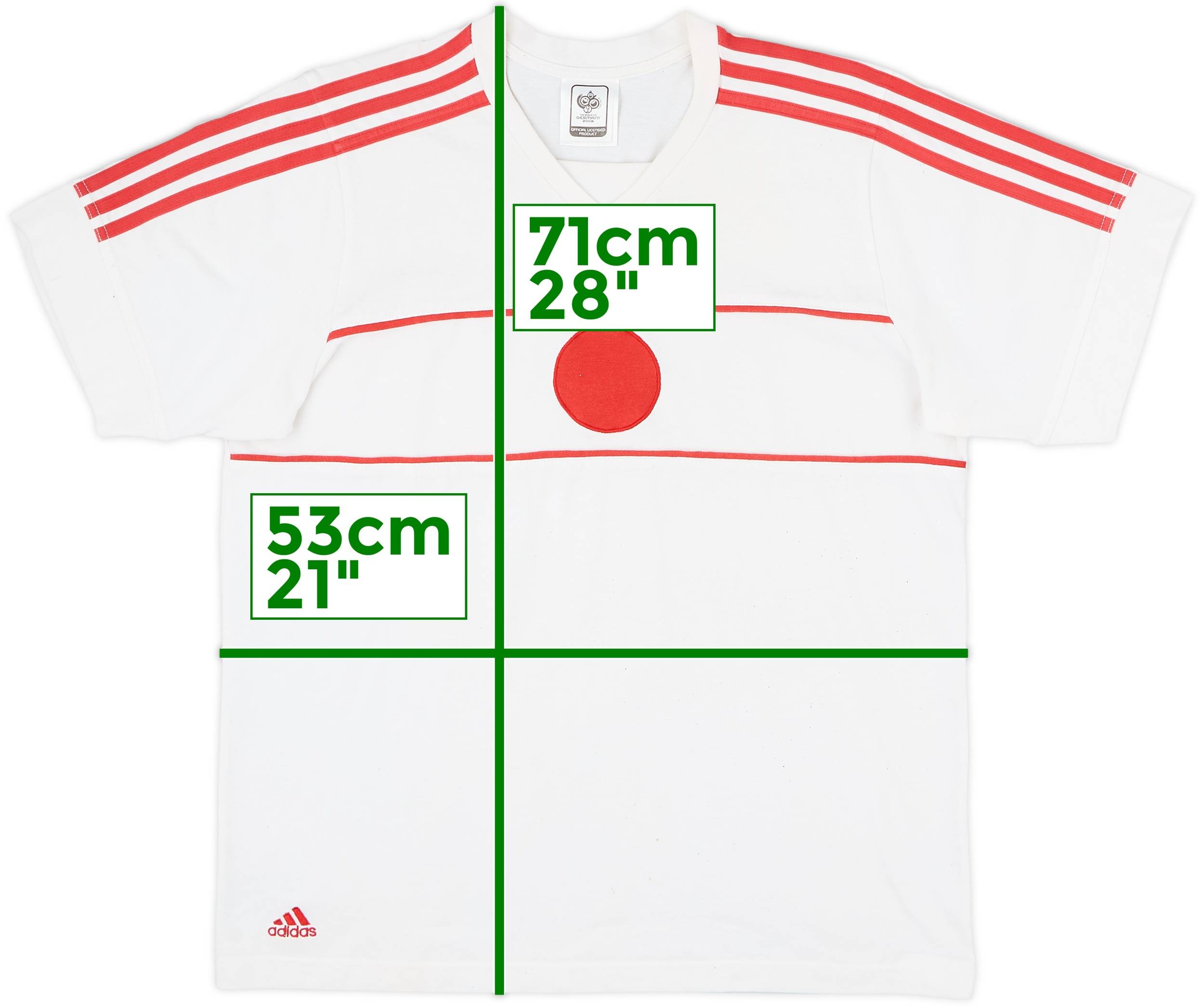 2006 Japan adidas World Cup Cotton Tee - 7/10 - (M)