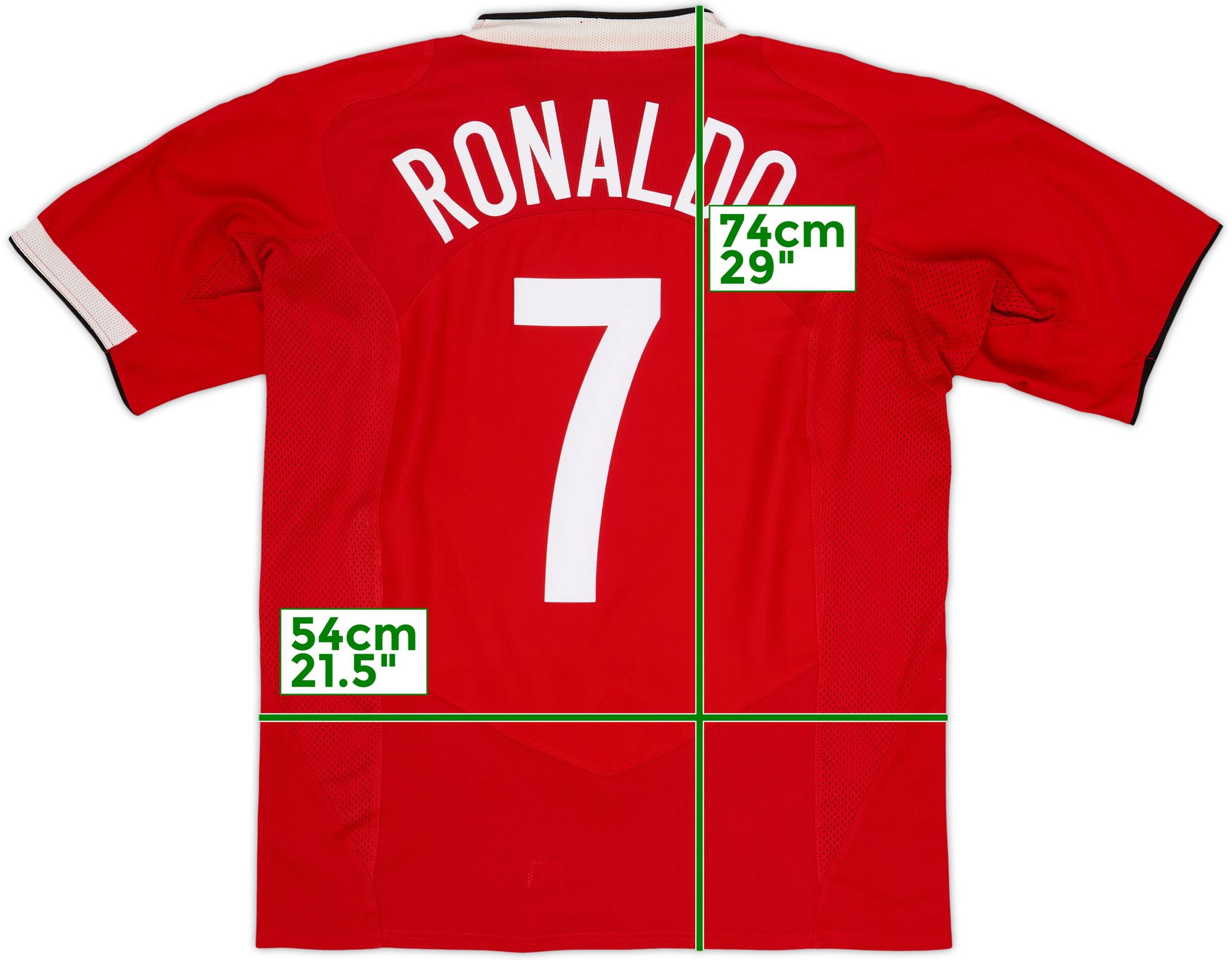 2004-06 Manchester United Home Shirt Ronaldo #7 - 7/10 - (L)