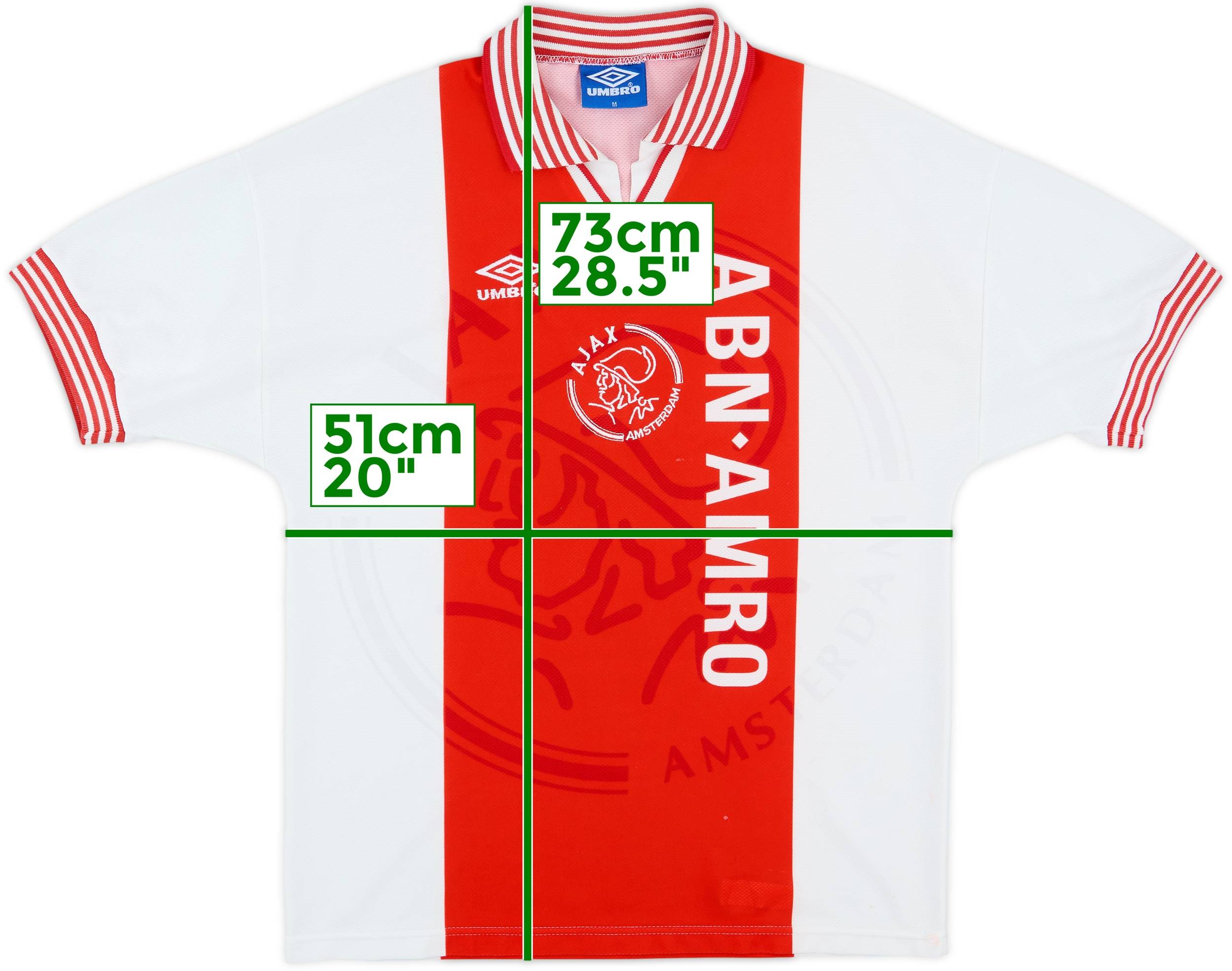 1995-96 Ajax Home Shirt - 9/10 - (M)