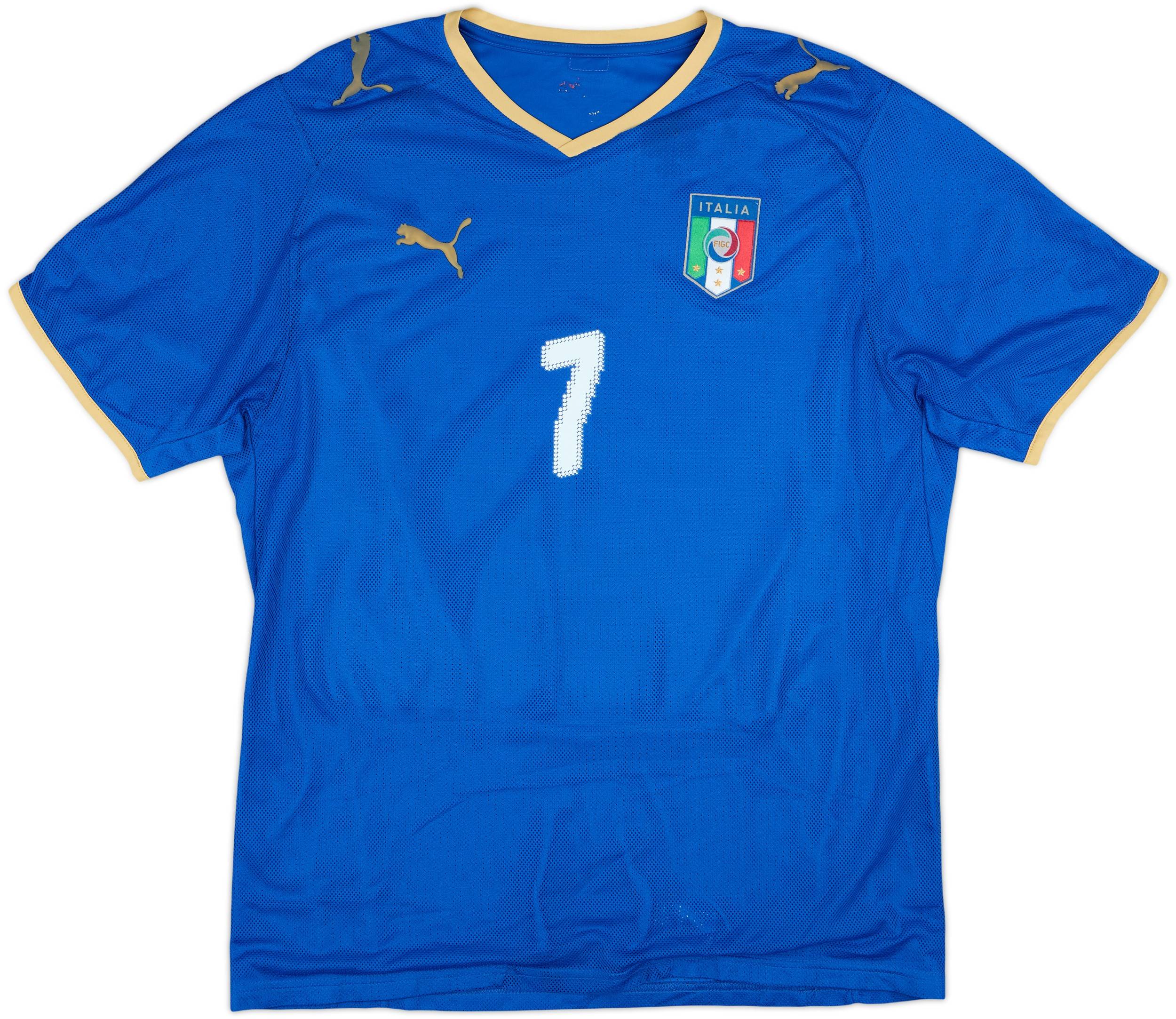 2007-08 Italy Home Shirt Del Piero #7 - 8/10 - (L)
