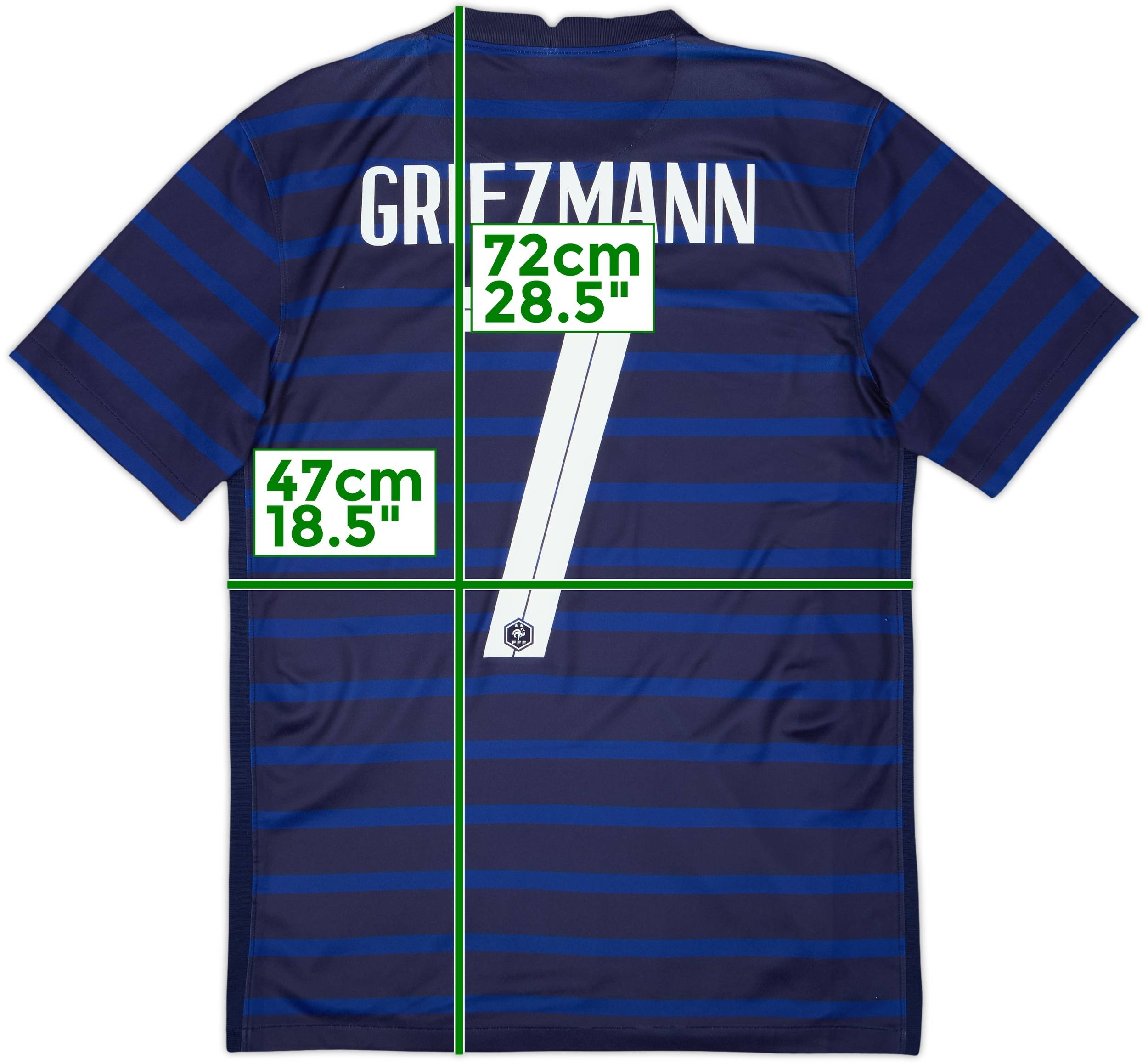 2020-21 France Home Shirt Griezmann #7 - 9/10 - (S)