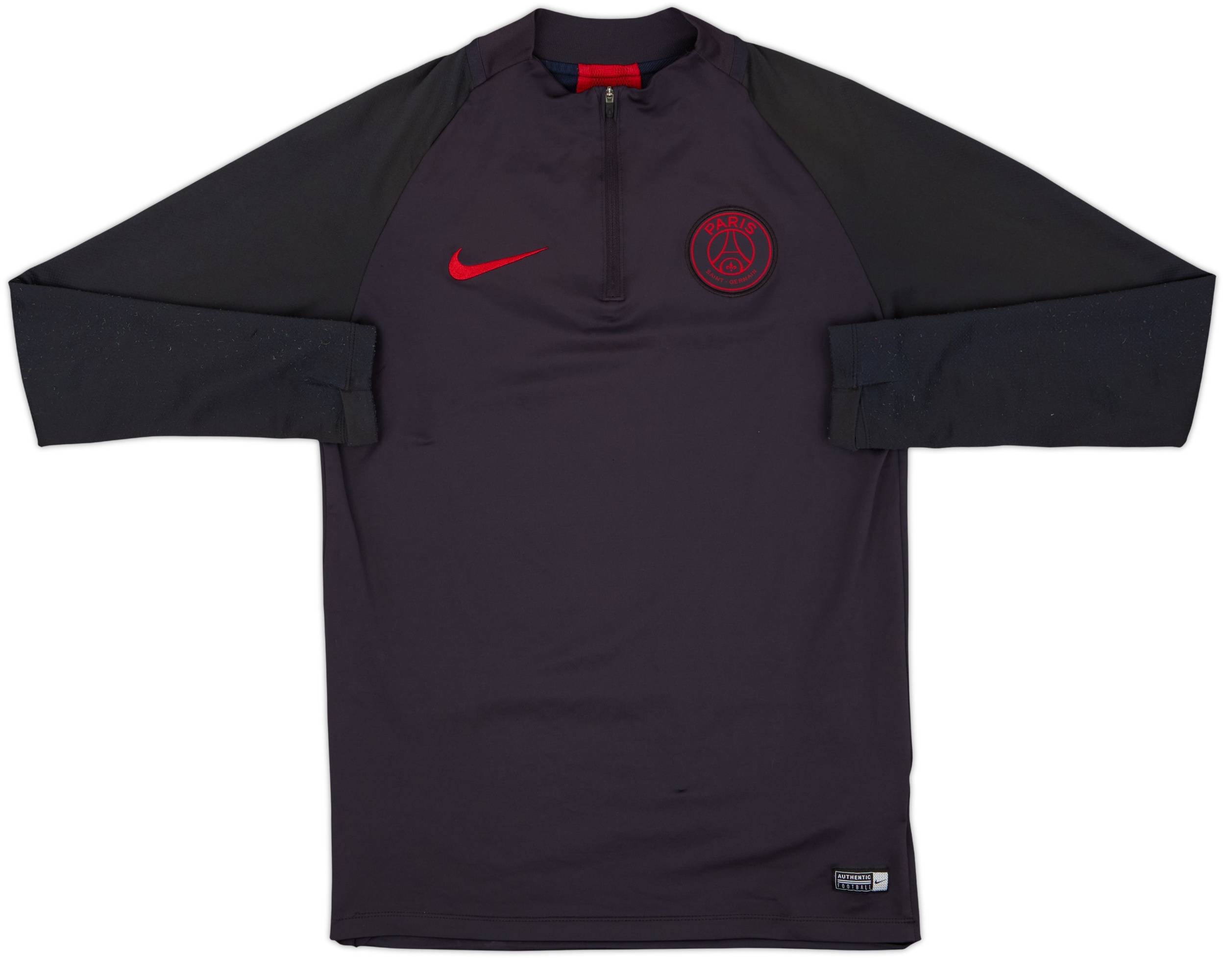 2019-20 Paris Saint-Germain Nike 1/4 Zip Training Top - 8/10 - (S)