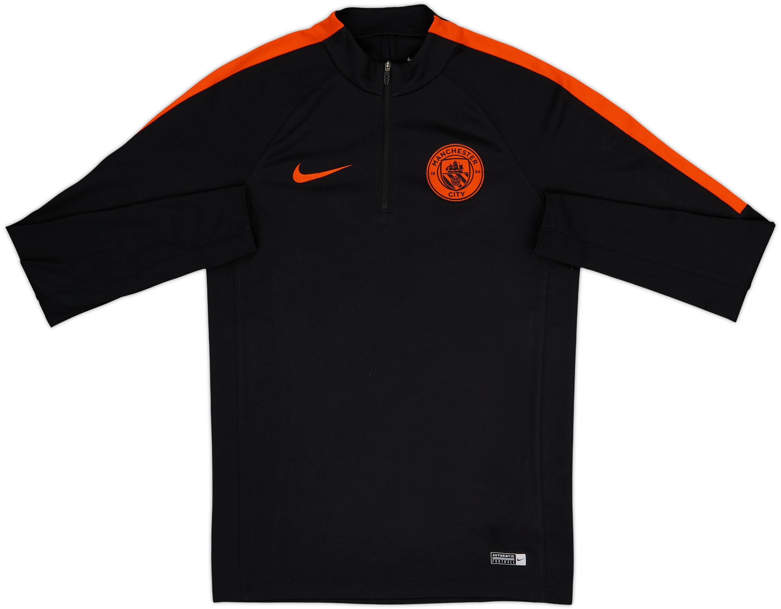 2016-17 Manchester City Nike 1/4 Zip Drill Top - 10/10 - (S)