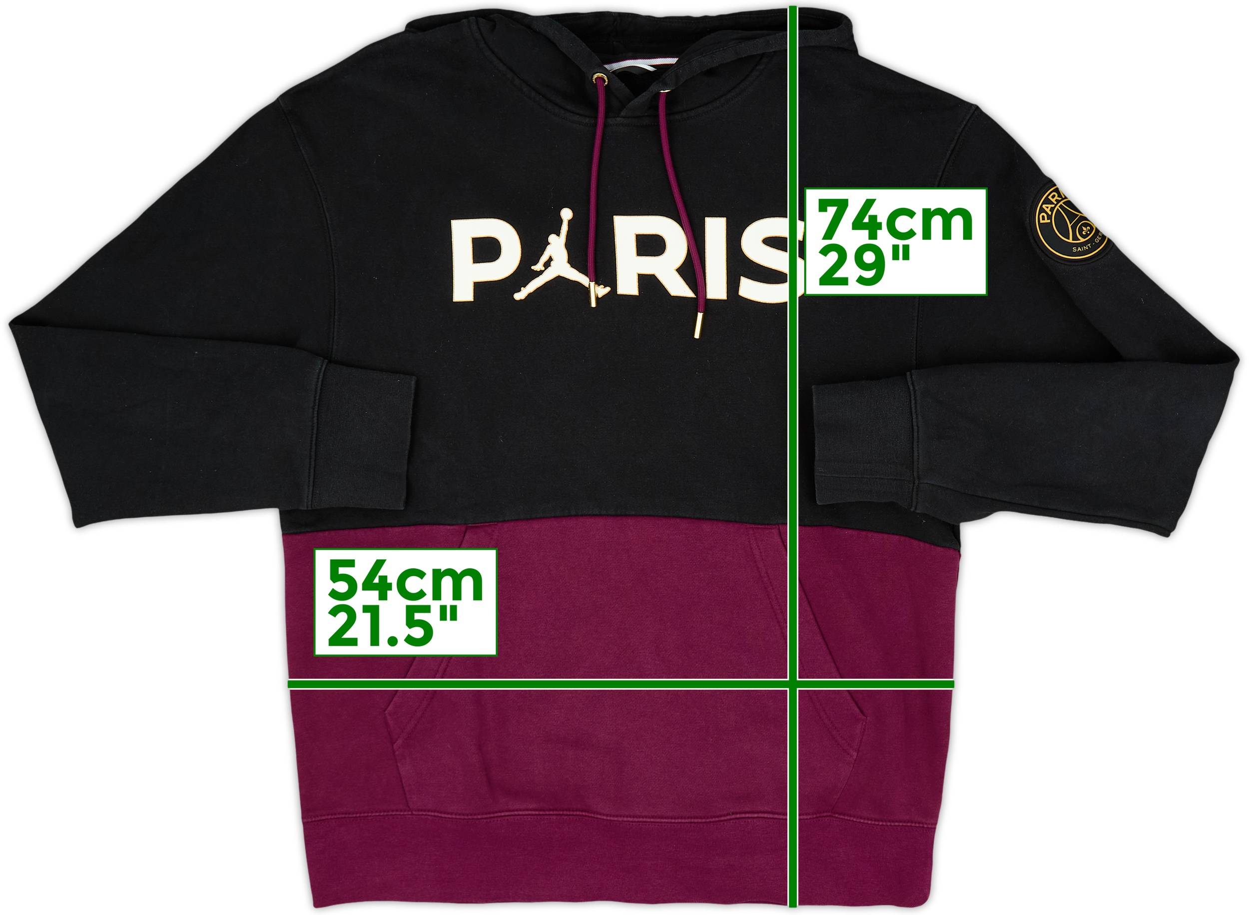 2020-21 Paris Saint-Germain Jordan Hooded Top - 8/10 - (M)