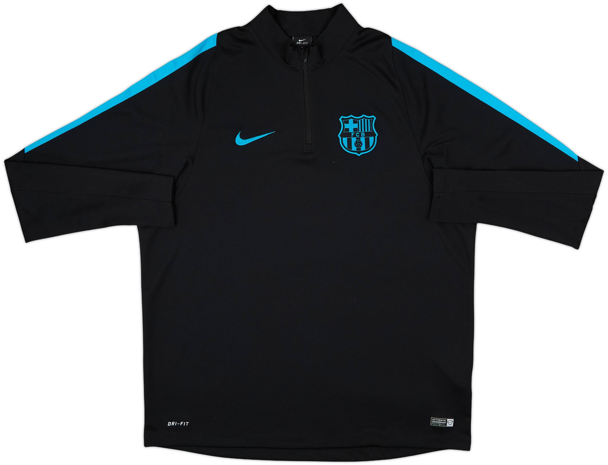 2015-16 Barcelona Nike 1/4 Zip Drill Top - 9/10 - (XL)