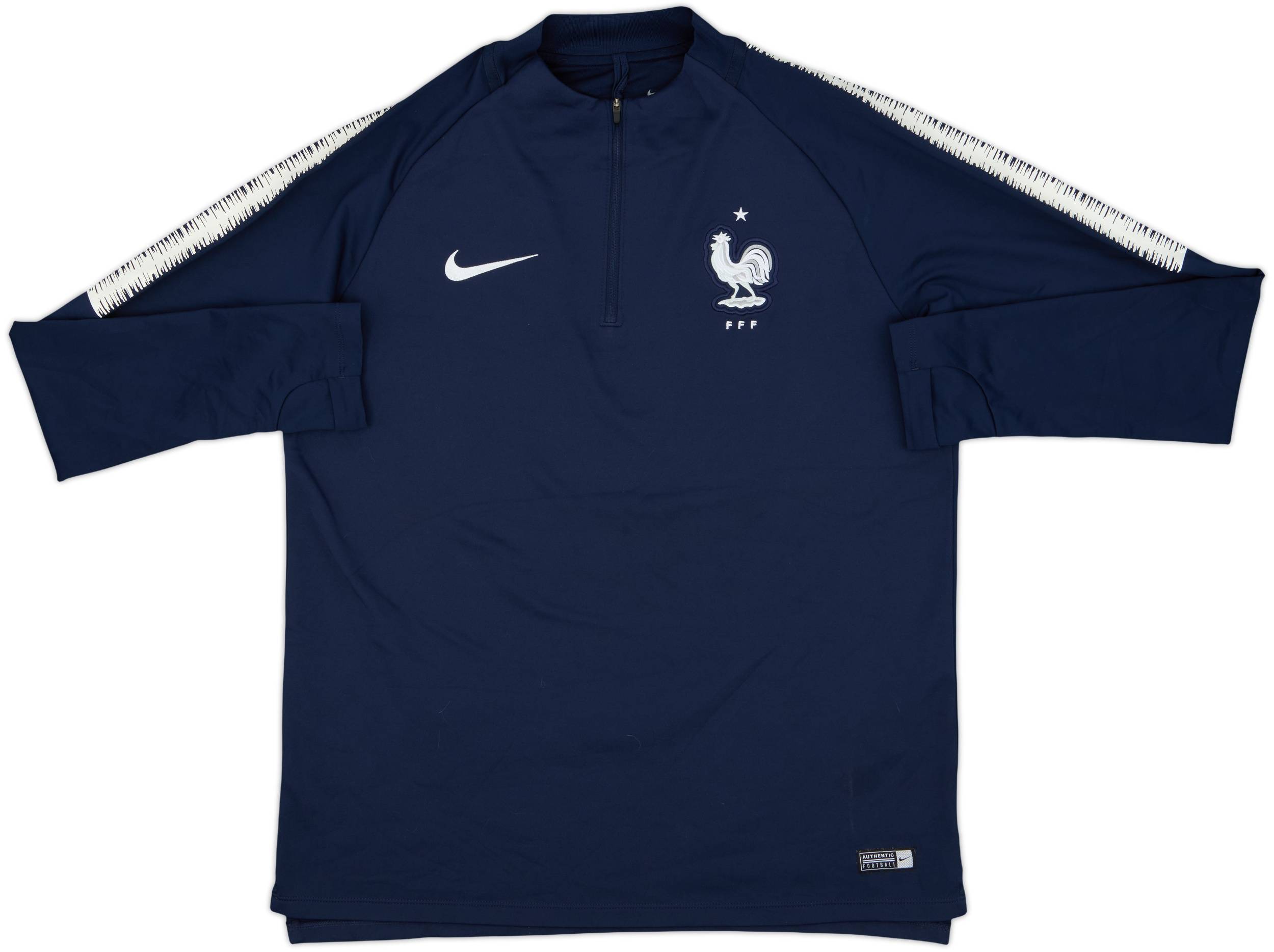 2018-19 France Nike 1/4 Zip Drill Top - 8/10 - (L)