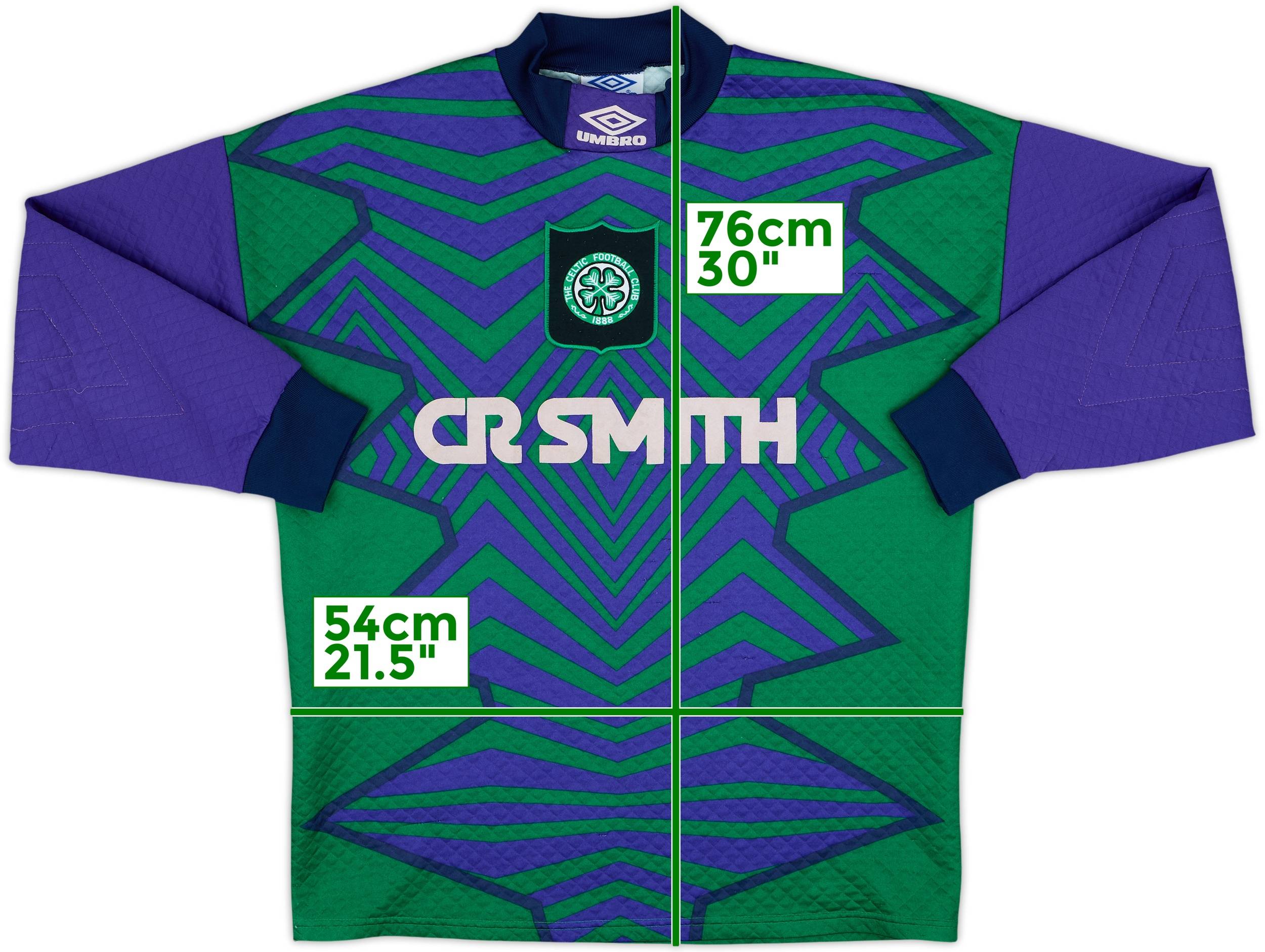 1994-95 Celtic GK Shirt - 8/10 - (M)