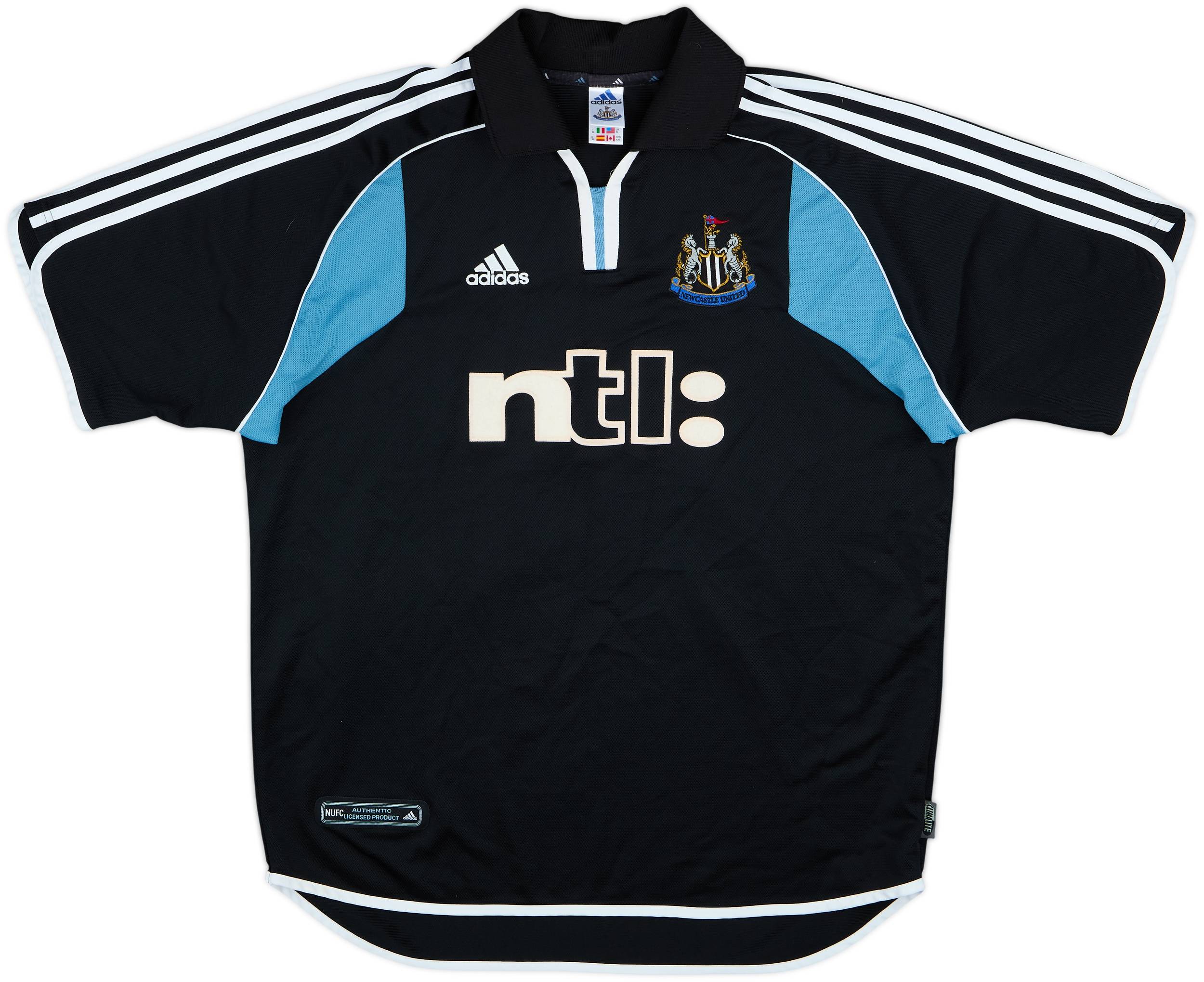 アディダス 00s NEWCASTLE UNITED XL away 2000-01 Newcastle Away Shirt Speed #11 - 9/10 - (XL)