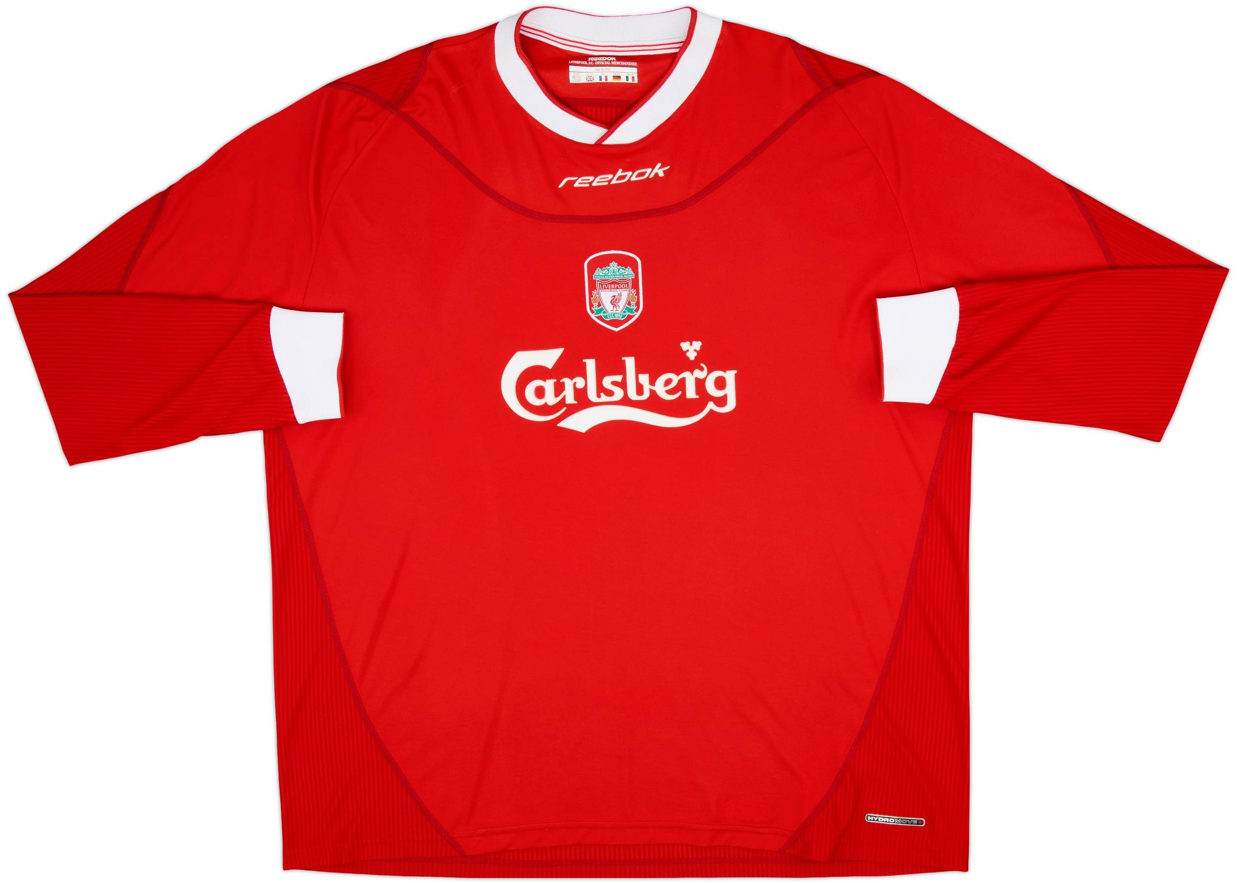 2002-04 Liverpool Home L/S Shirt Gerrard #17 - 10/10 - (XXL)