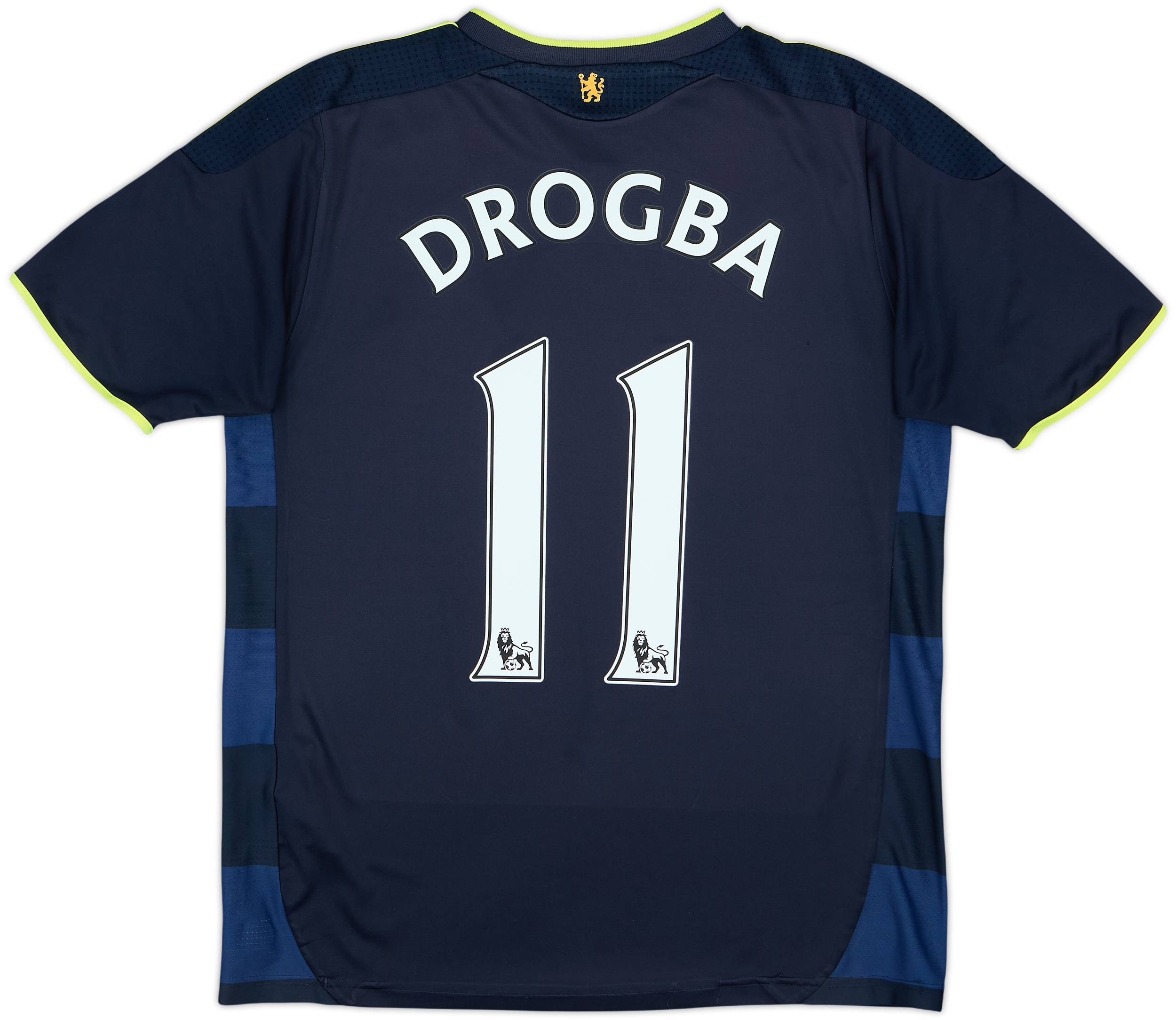 adidas チェルシー ドログバ 11番 アウェイユニフォーム 09/10 2009-10 Chelsea Away Shirt Drogba #11 - 8/10 - (XL.Boys)