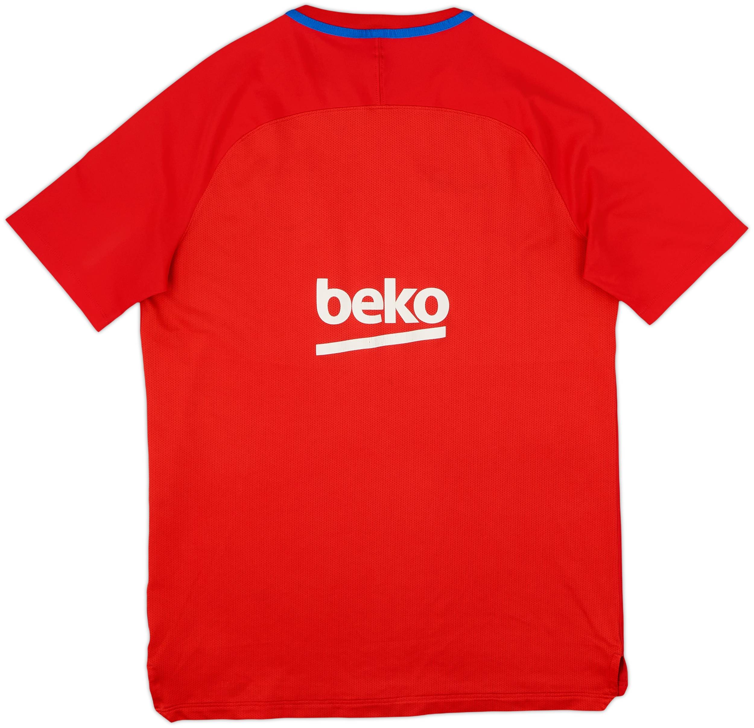 2017-18 Barcelona Nike Training Shirt - 8/10 - (L)