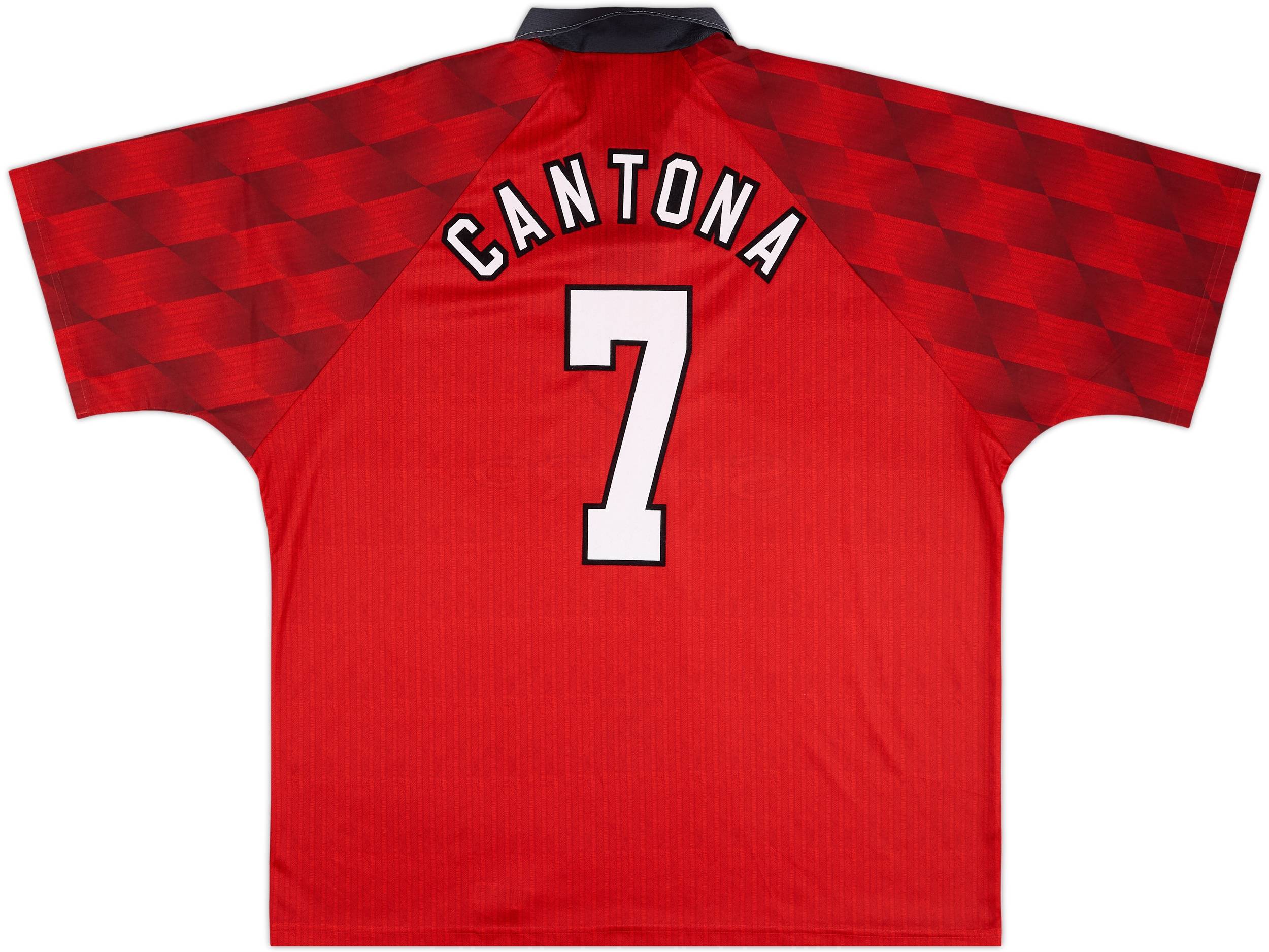 1996-98 Manchester United Home Shirt Cantona #7 - 8/10 - (XXL)
