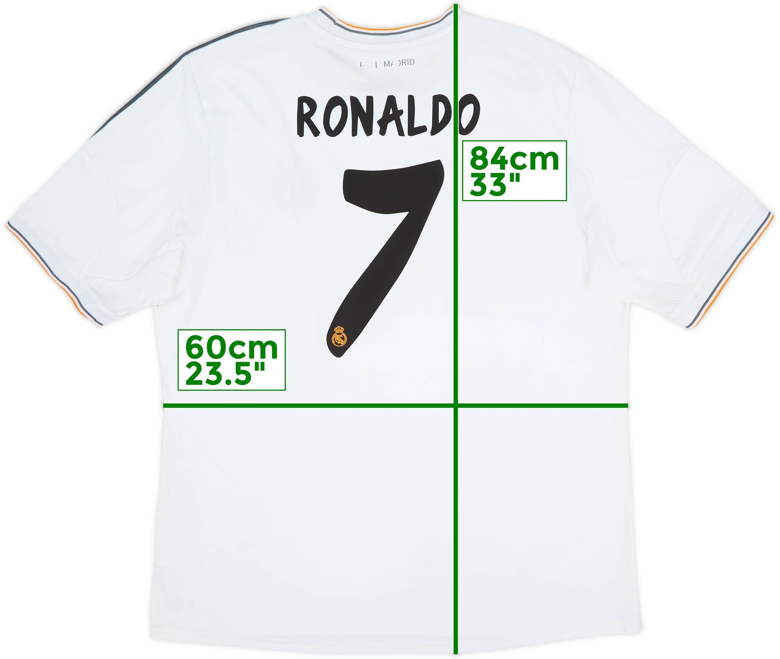 2013-14 Real Madrid Home Shirt Ronaldo #7 - 6/10 - (XXL)