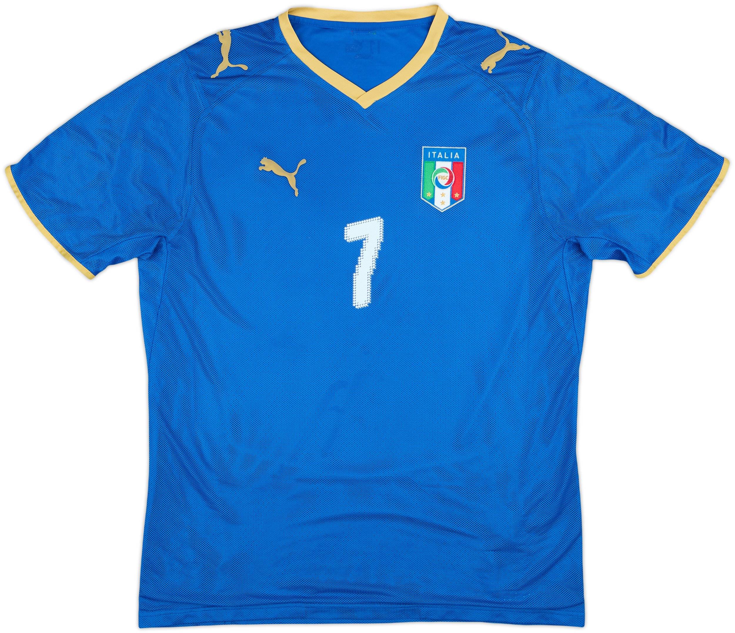 2007-08 Italy Home Shirt Del Piero #7 - 8/10 - (L)