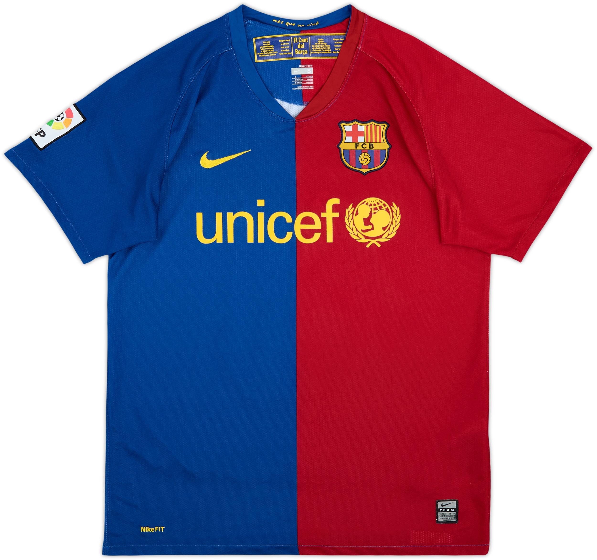 2008-09 Barcelona Home Shirt A.Iniesta #8 - 8/10 - (S)