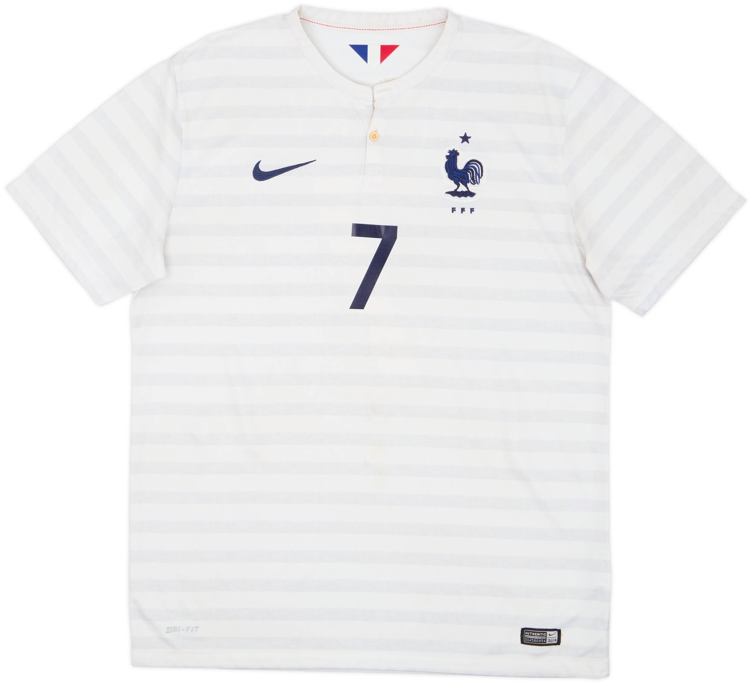 2014-15 France Away Shirt Ribery #7 - 5/10 - (L)