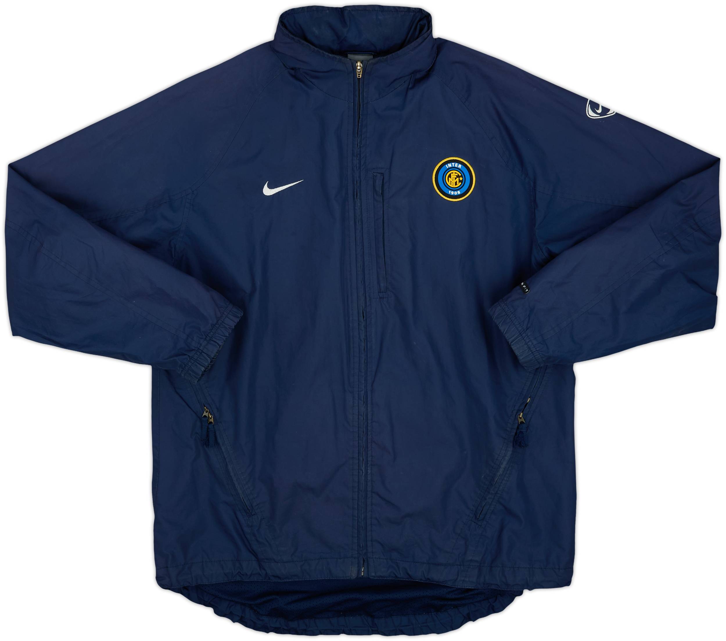 00s NIKE 2003-04 インテルミラノ　ナイロンジャケット 2003-04 Inter Milan Nike Hooded Rain Jacket - 7/10 - (M)