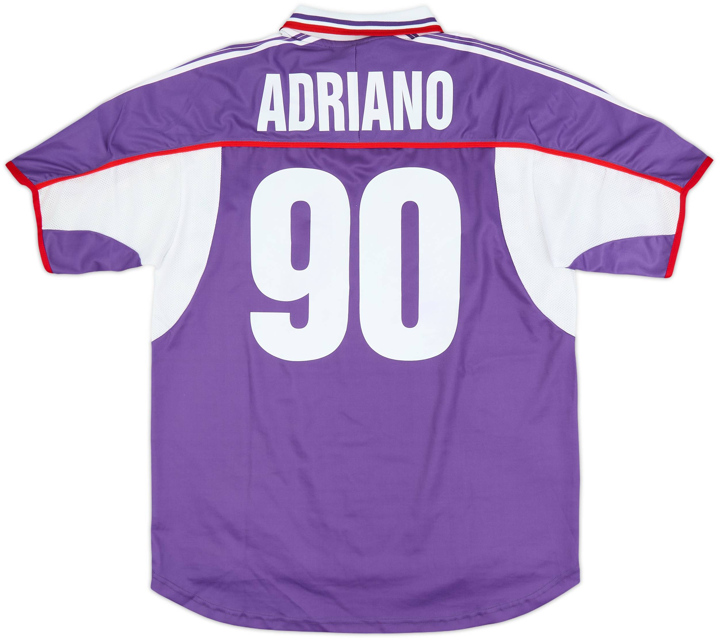 2001-02 Fiorentina Home Shirt Adriano #90 - 8/10 - (L)