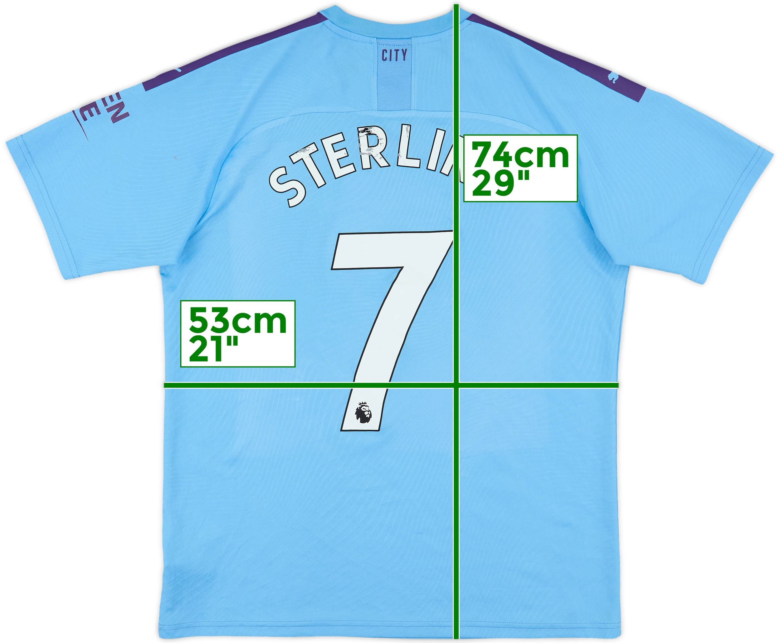 2019-20 Manchester City Home Shirt Sterling #7 - 5/10 - (L)