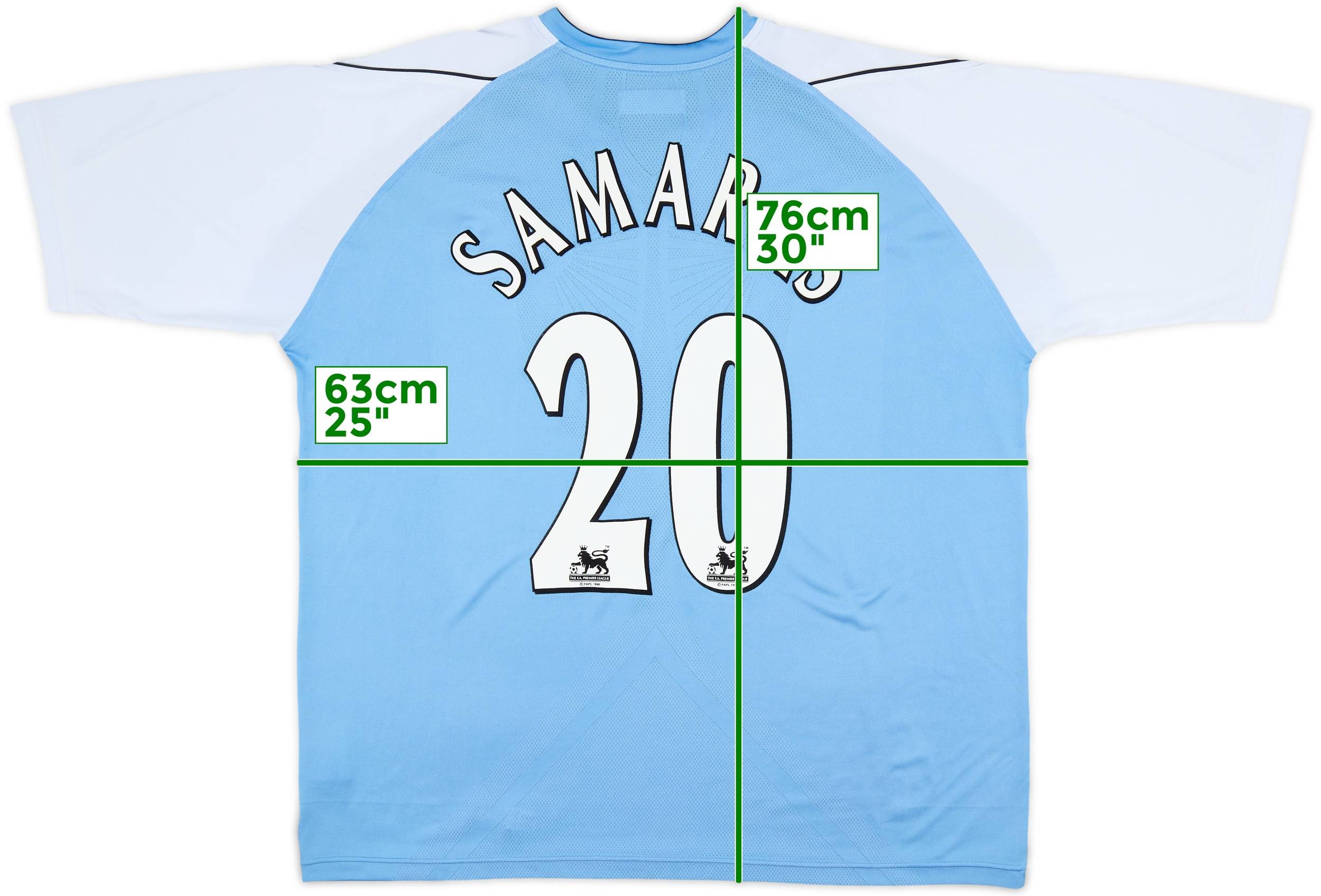 06-07 Manchester City ユニフォーム 2006-07 Manchester City Home Shirt Samaras #20 - 8/10 - (XXL)