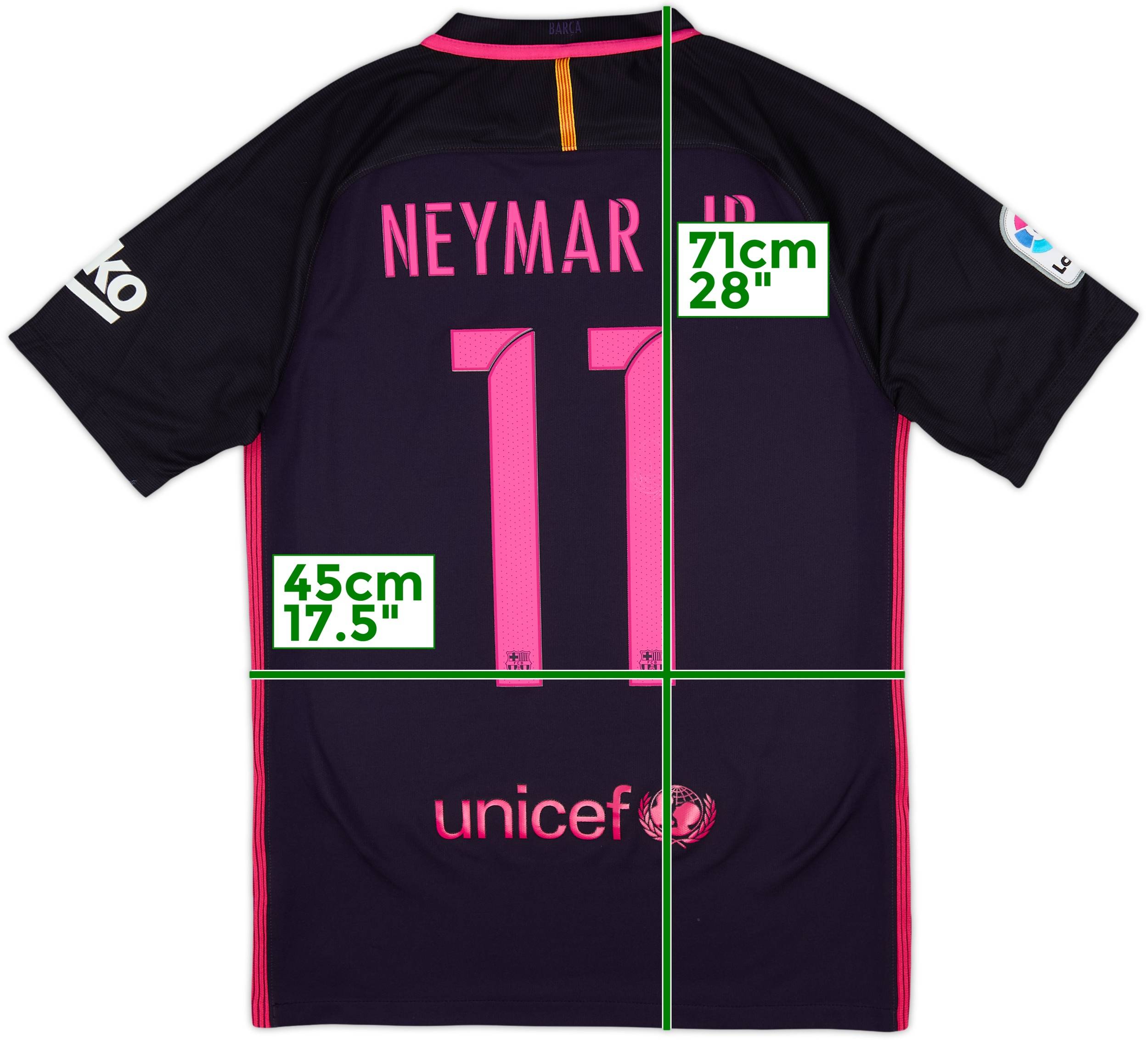 FCバルセロナ NEYMAR JR 11番 シャツ ホーム 16-17 FC Barcelona Home