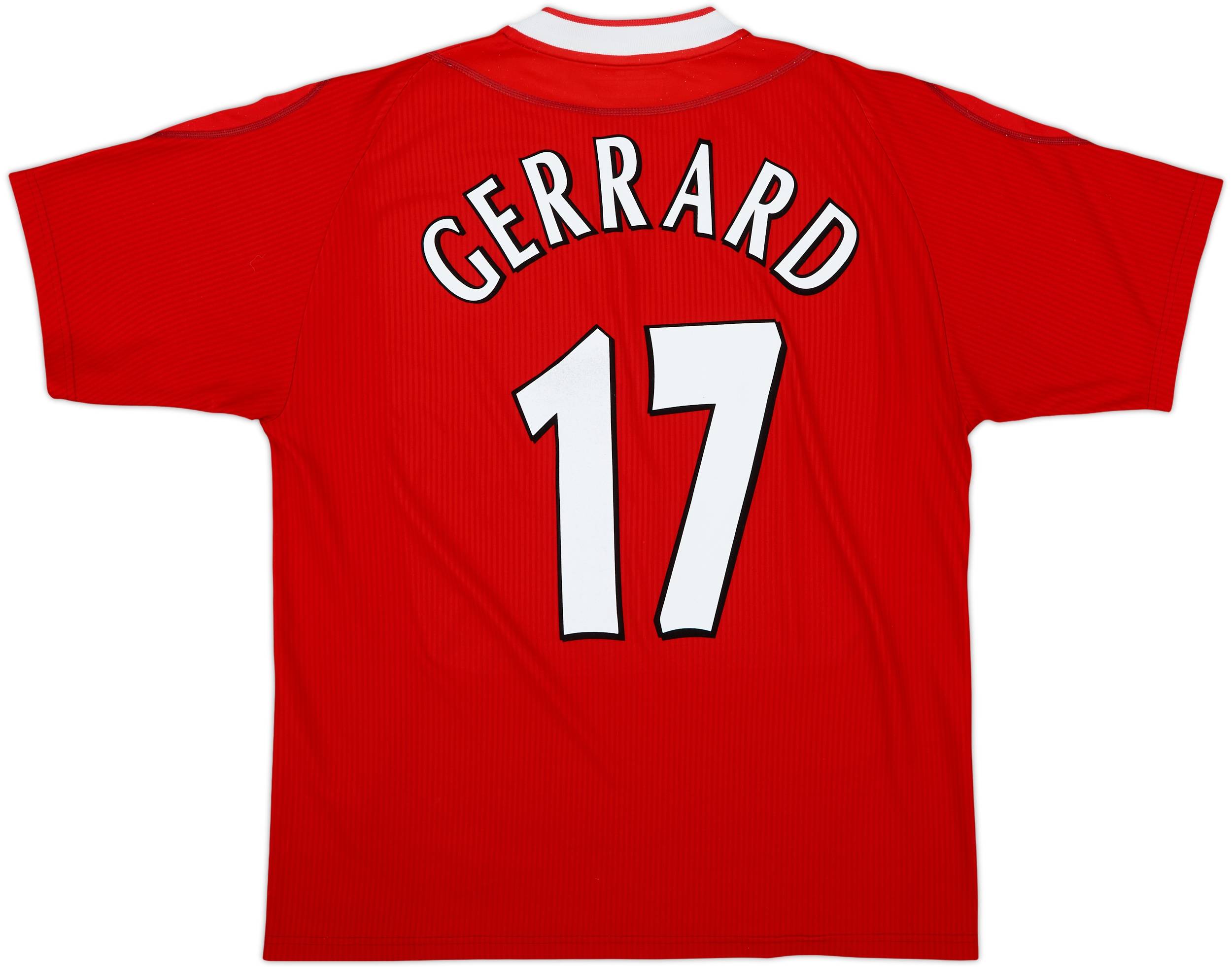 2002-04 Liverpool Home Shirt Gerrard #17 - 7/10 - (L)