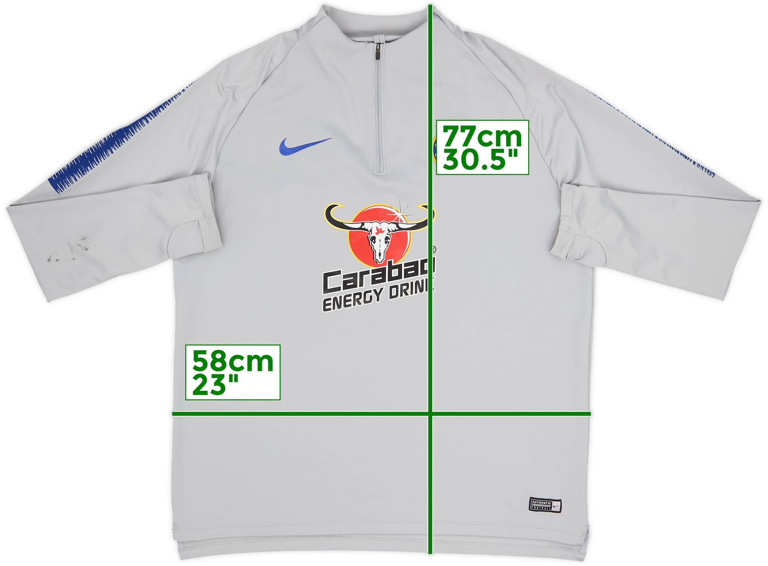 2018-19 Chelsea Nike 1/4 Zip Drill Top - 6/10 - (XL)