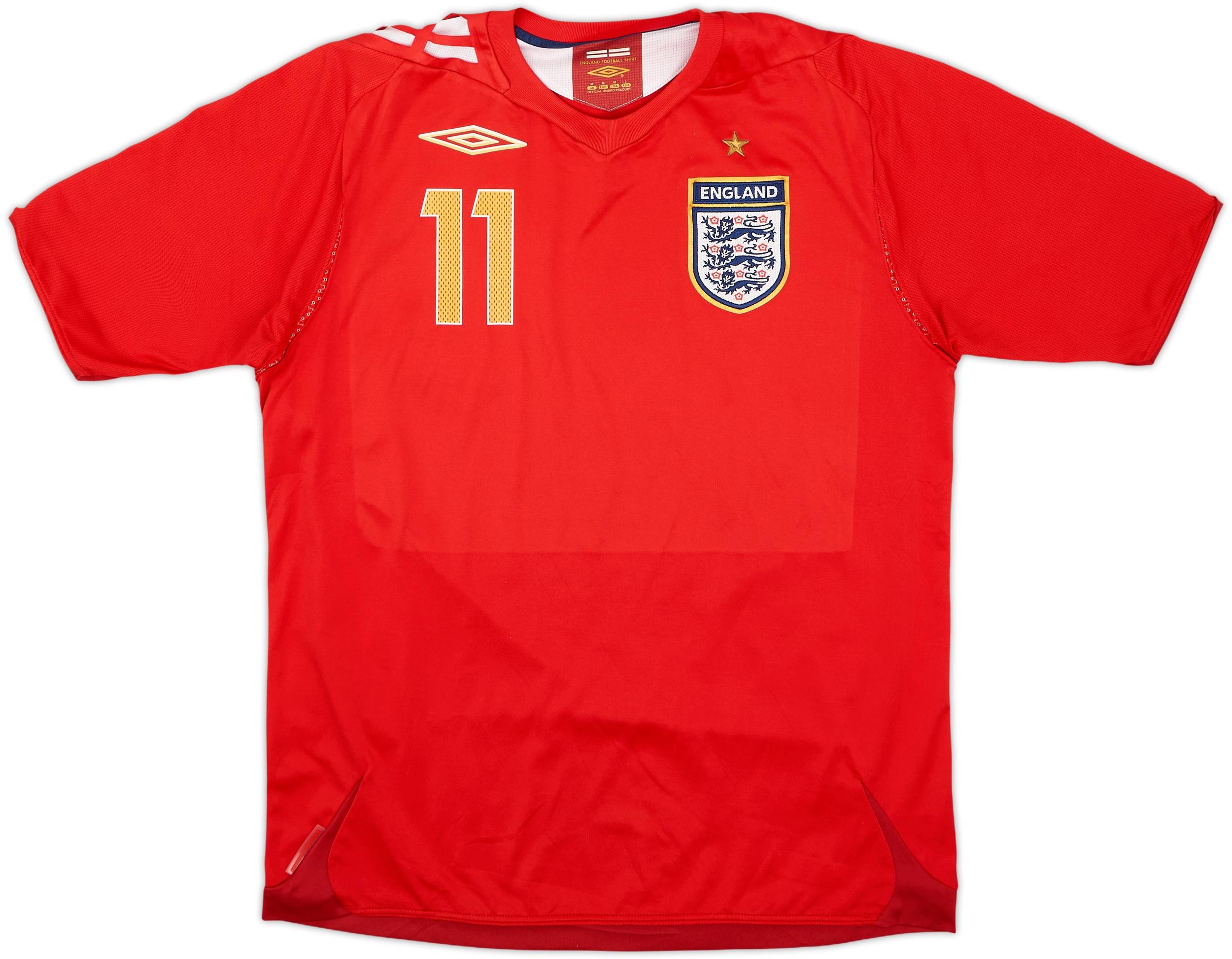 2006-08 England Away Shirt J.Cole #11 - 8/10 - (M)