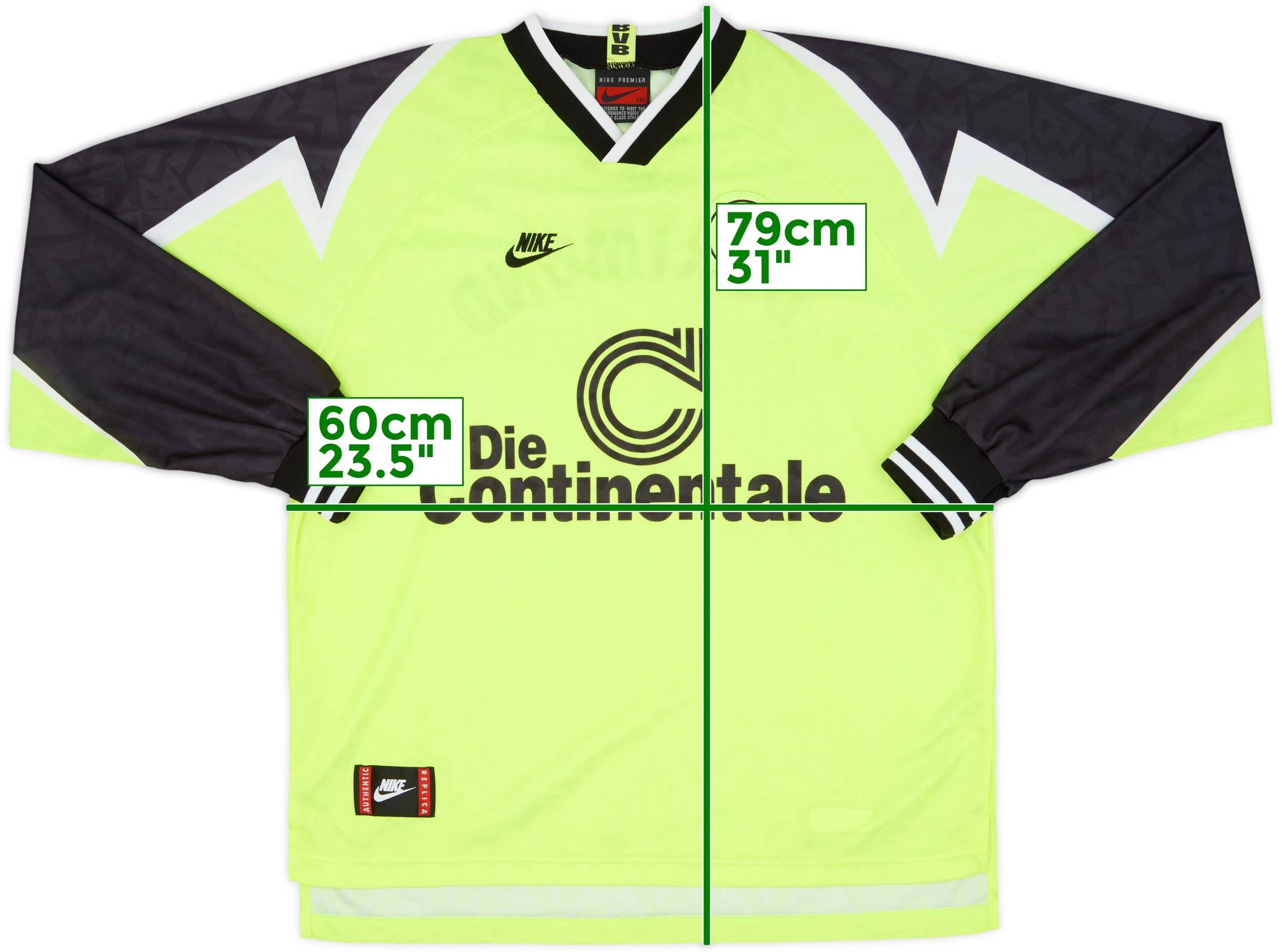 1995-96 Borussia Dortmund Home L/S Shirt - 8/10 - (XXL)