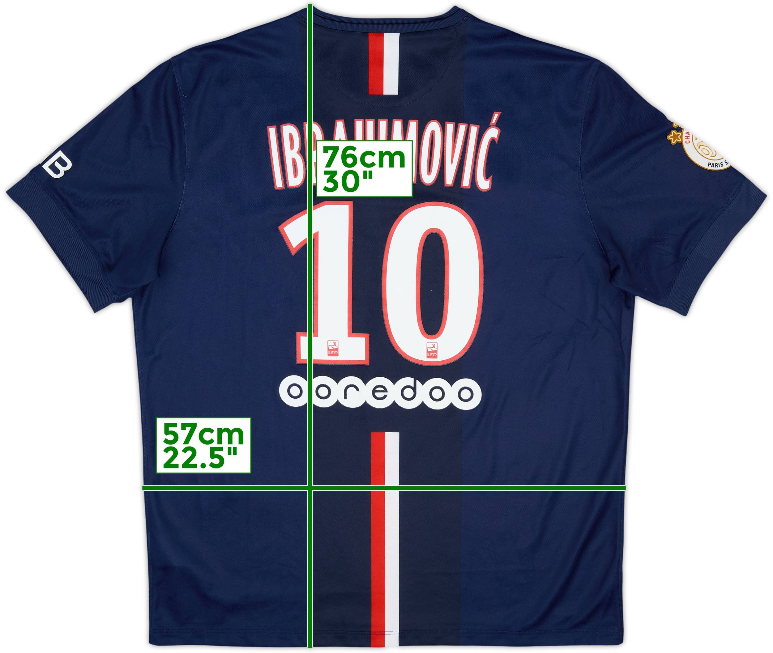 「激レア」　PSG Ibrahimović 10番シャツ Zlatan Ibrahimovic #10 PSG Nike Dri-Fit Long Sleeve Jersey (blue