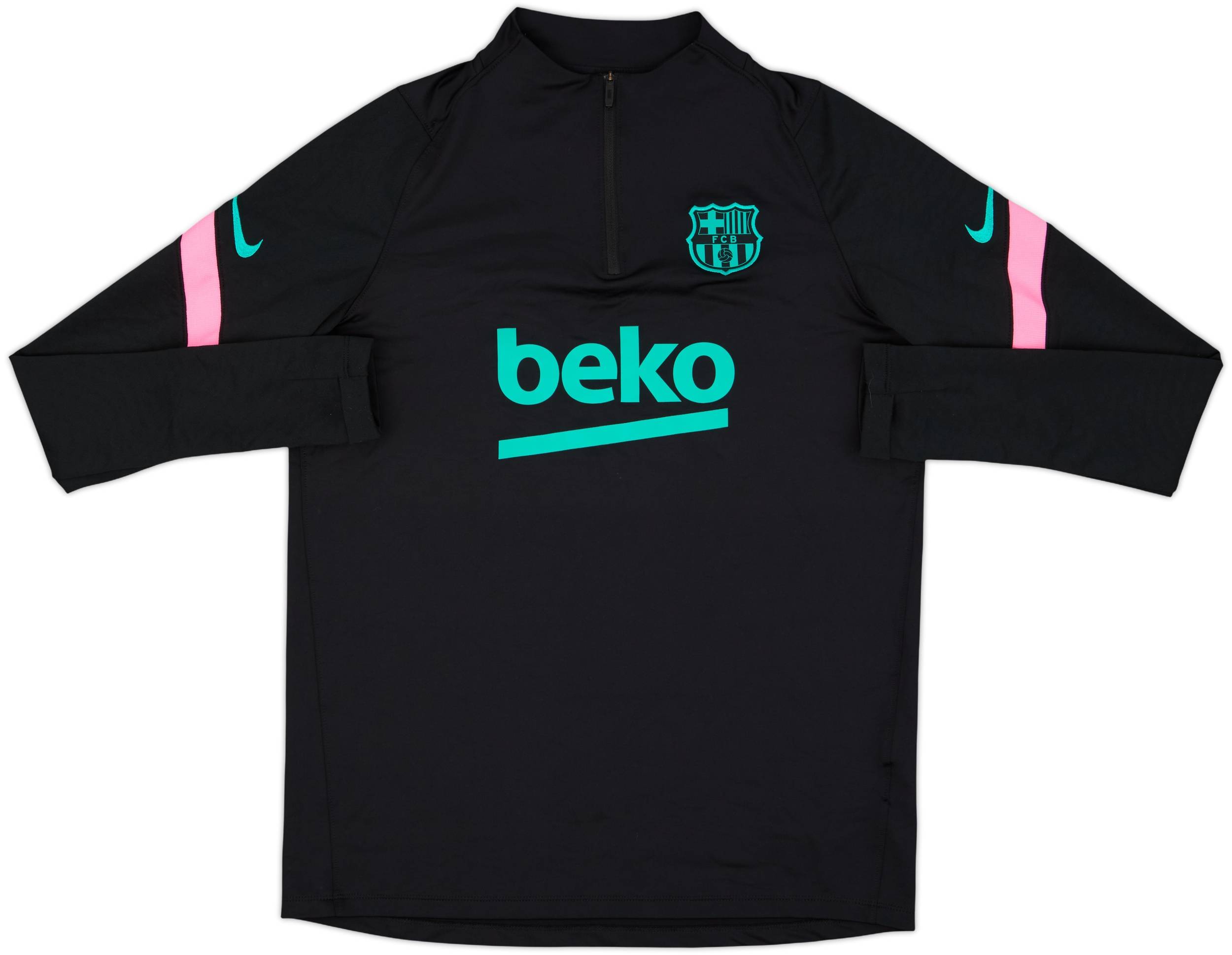 2020-21 Barcelona Nike Vaporknit 1/4 Zip Drill Top - 8/10 - (M)