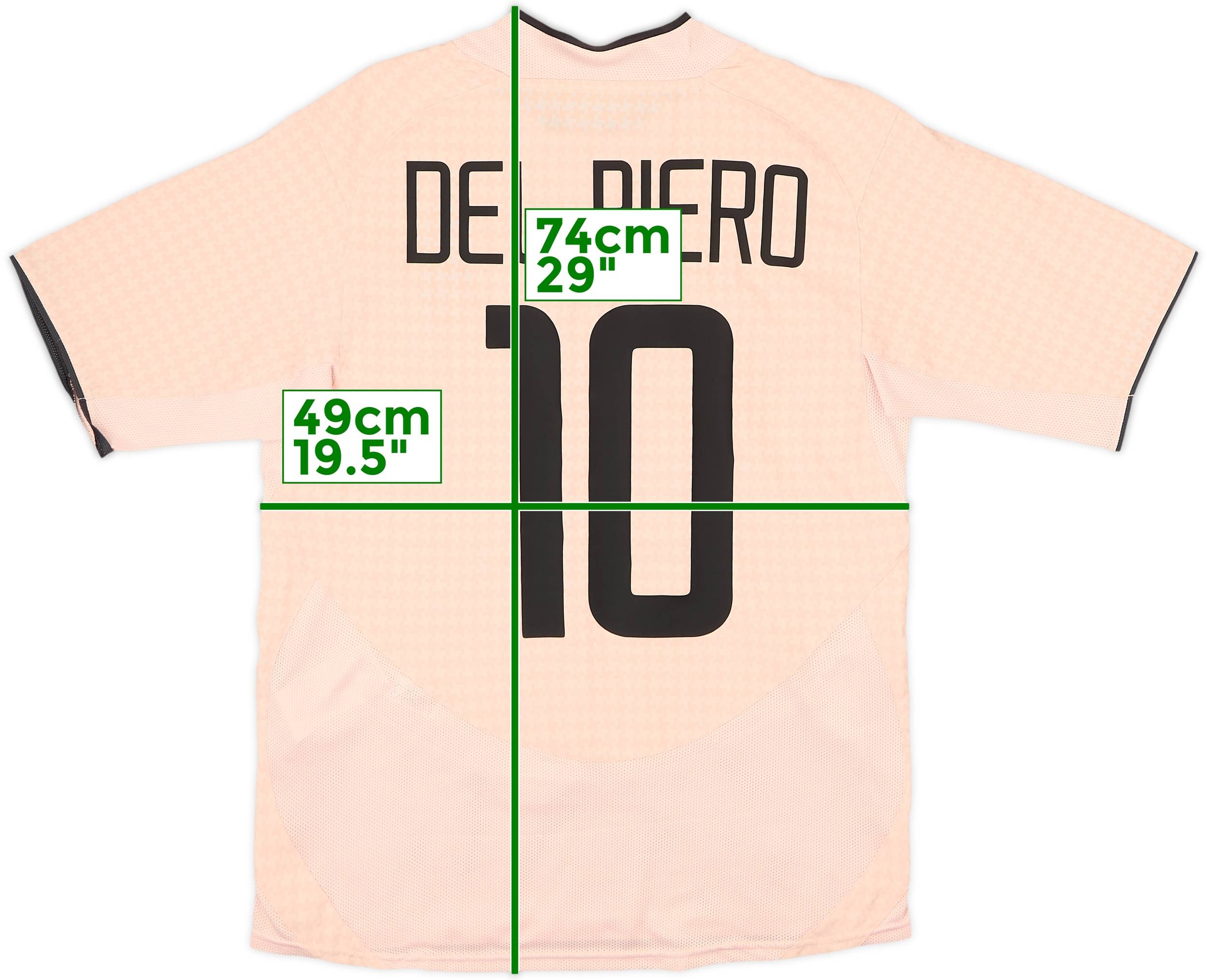 2003-04 Juventus Away Shirt Del Piero #10 - 7/10 - (S)