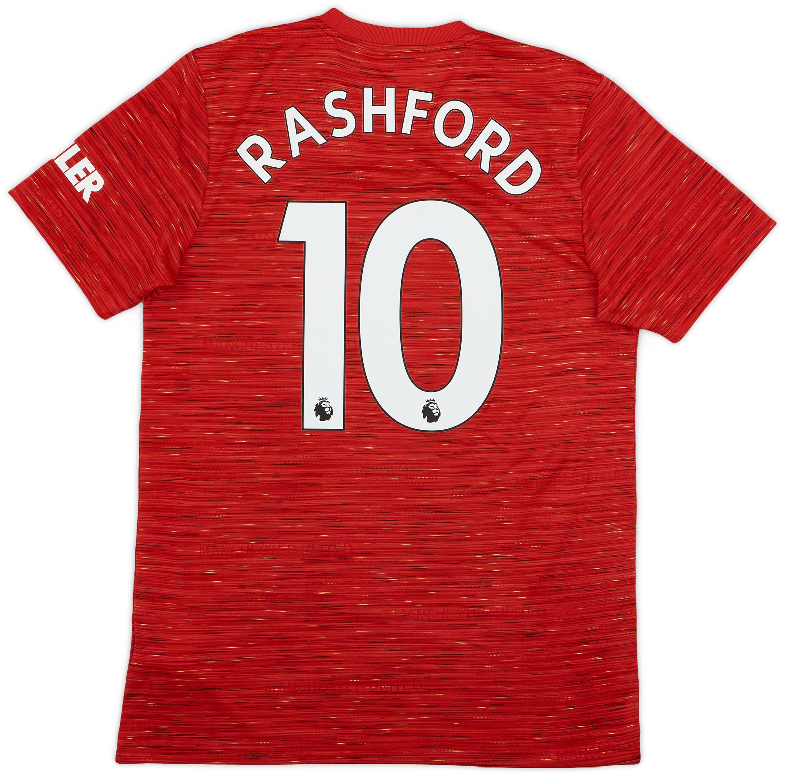 2020-21 Manchester United Home Shirt Rashford #10 - 9/10 - (M)