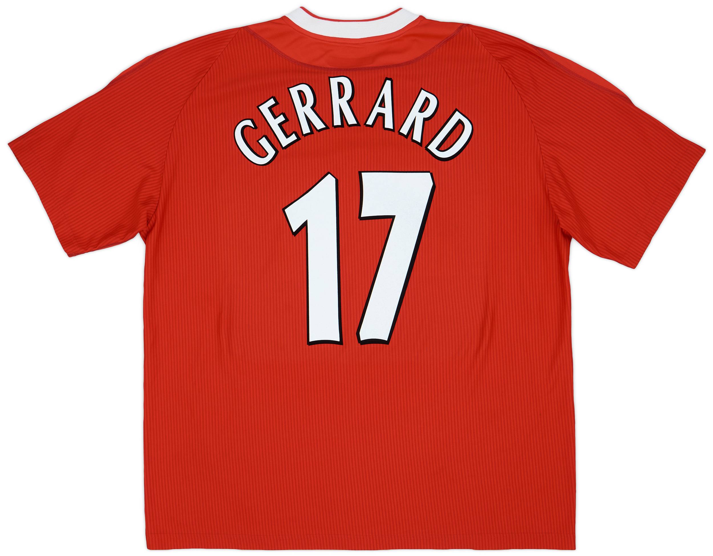 2002-04 Liverpool Home Shirt Gerrard #17 - 6/10 - (XL)