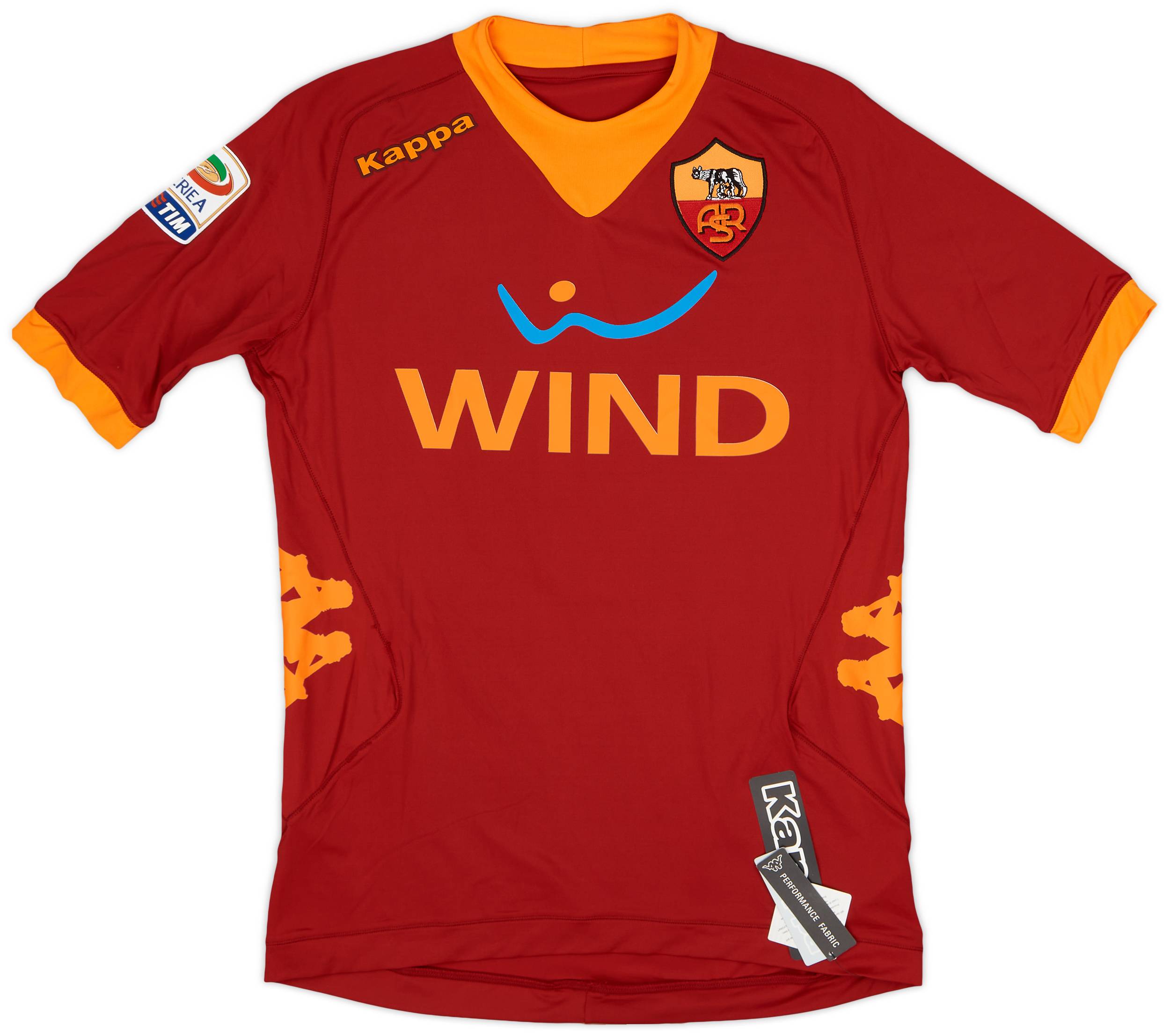 2011-12 Roma Home Shirt De Rossi #16 (M)