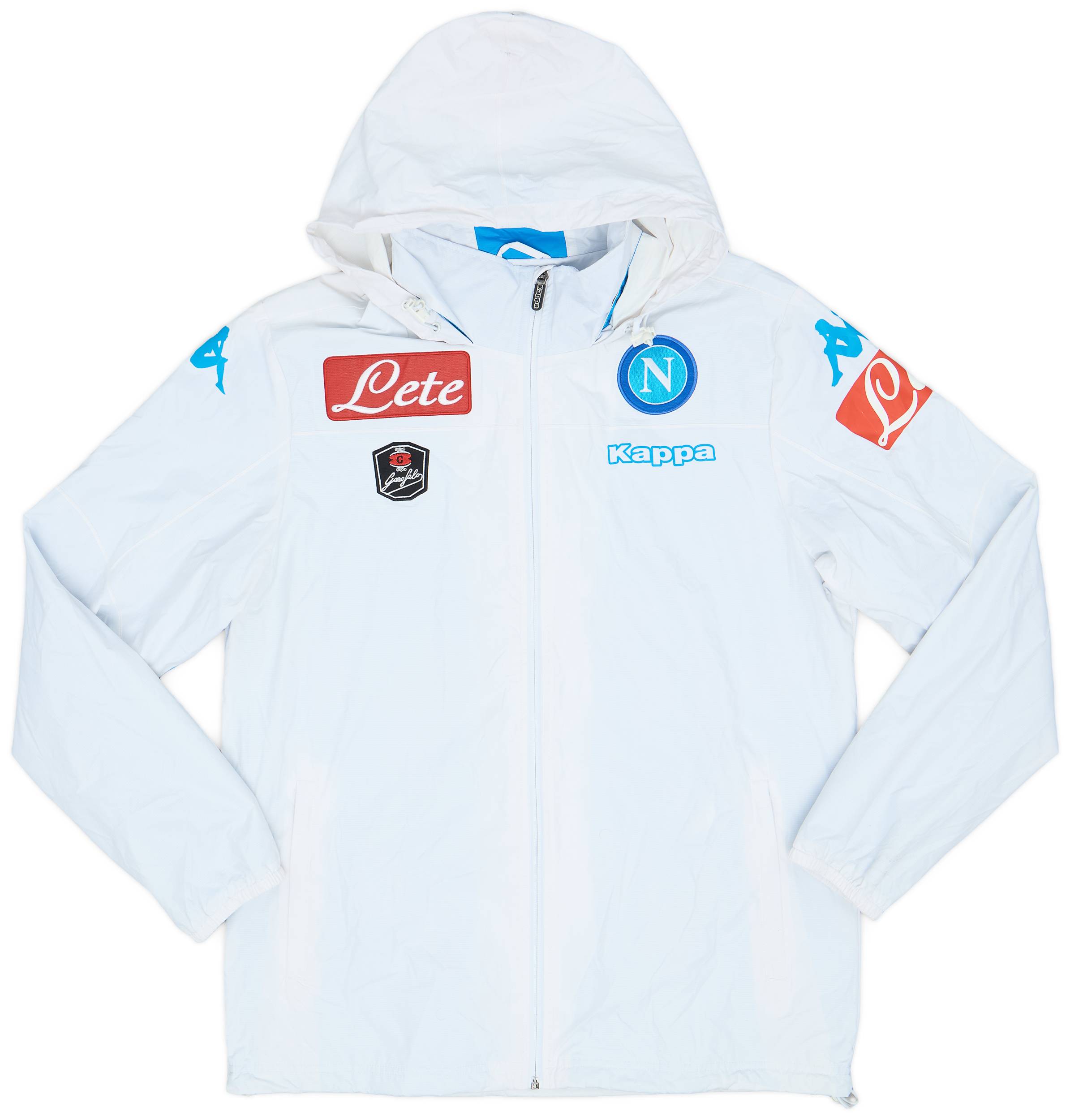 2015 16 Napoli Player Issue Kappa Rain Jacket L