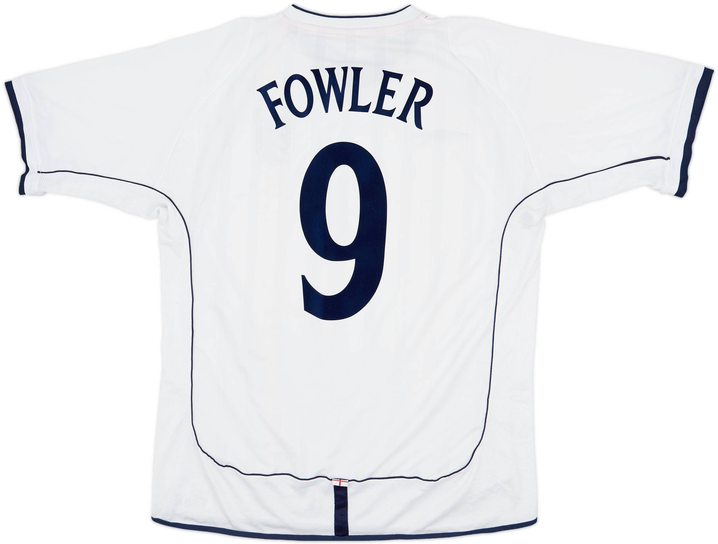 2001-03 England Home Shirt Fowler #9 - 7/10 - (XL)