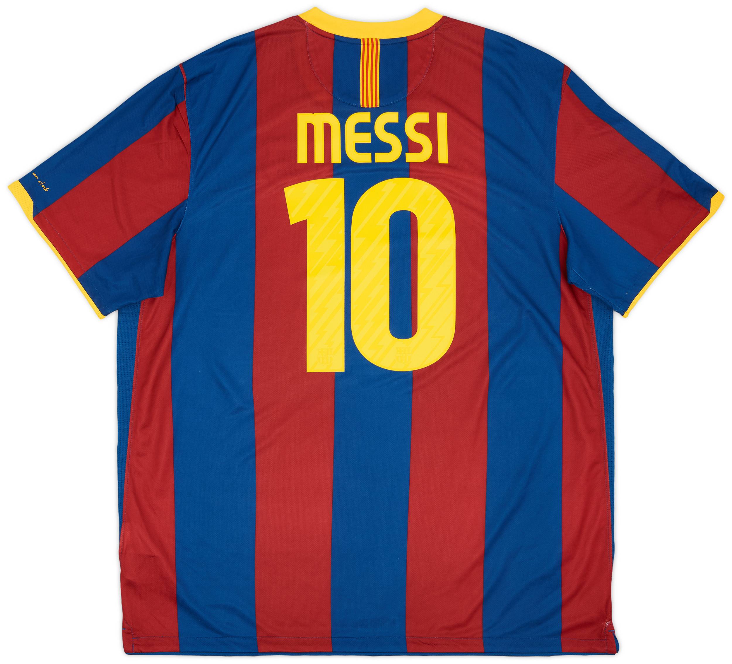 2010-11 Barcelona Home Shirt Messi #10 - 8/10 - (XXL)