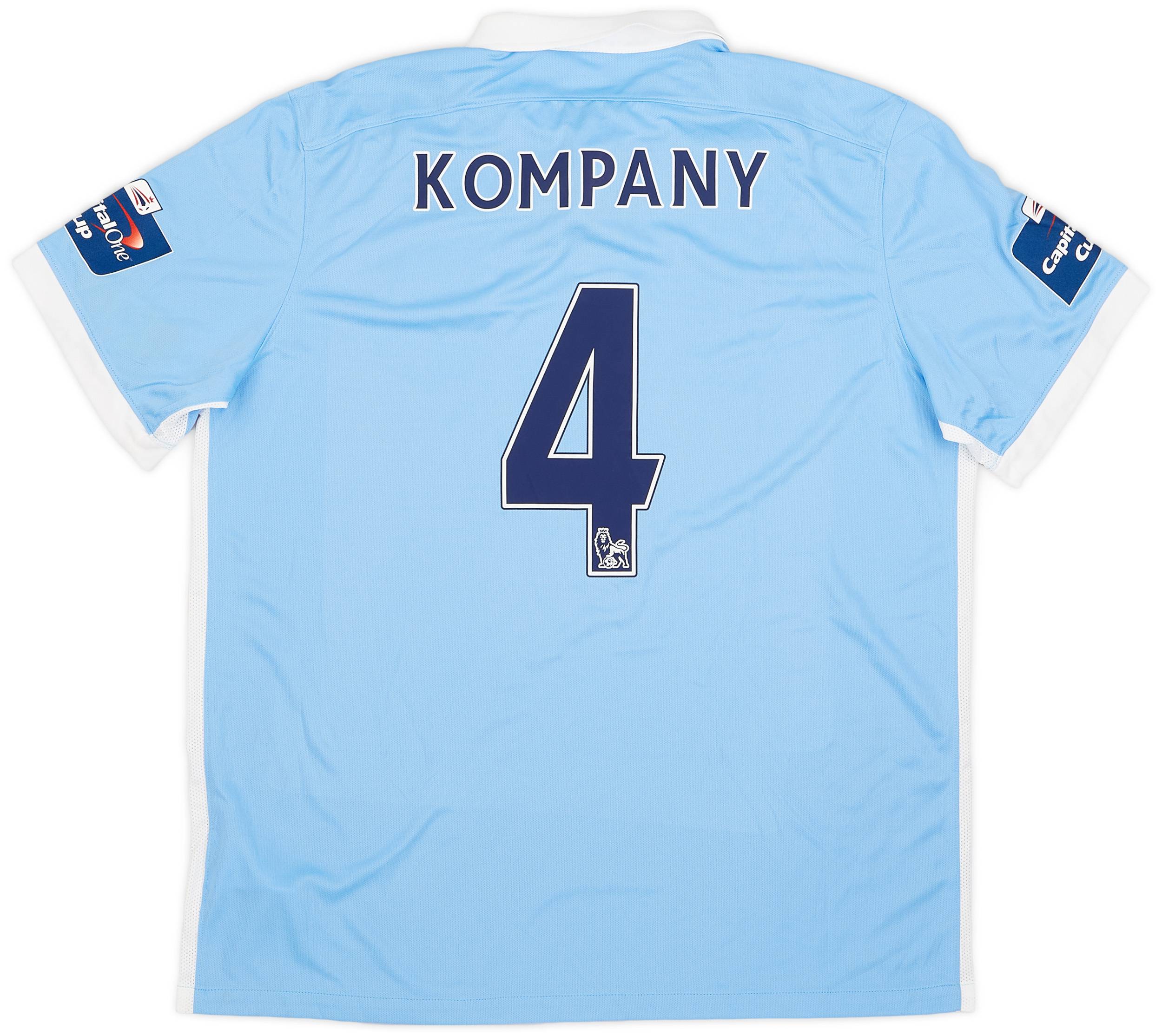 2015-16 Manchester City Home Shirt Kompany #4 (XL)