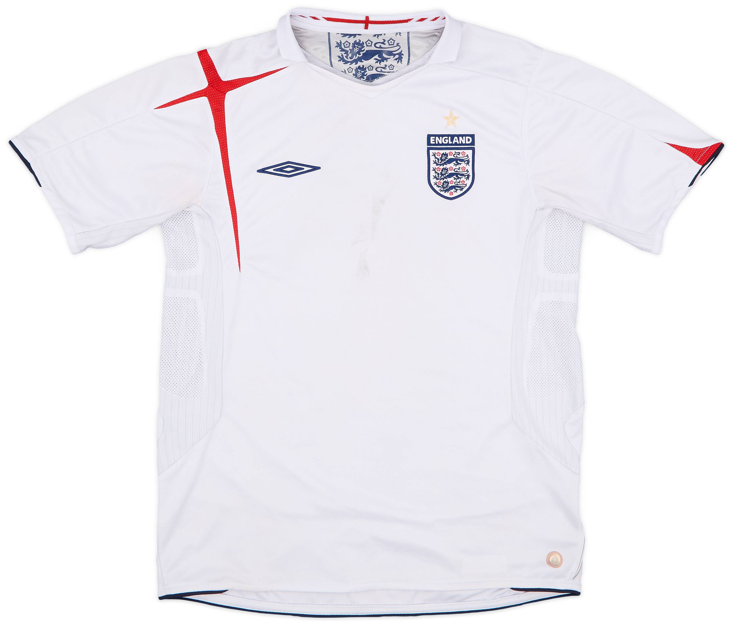 2005-07 England Home Shirt - 4/10 - (M)