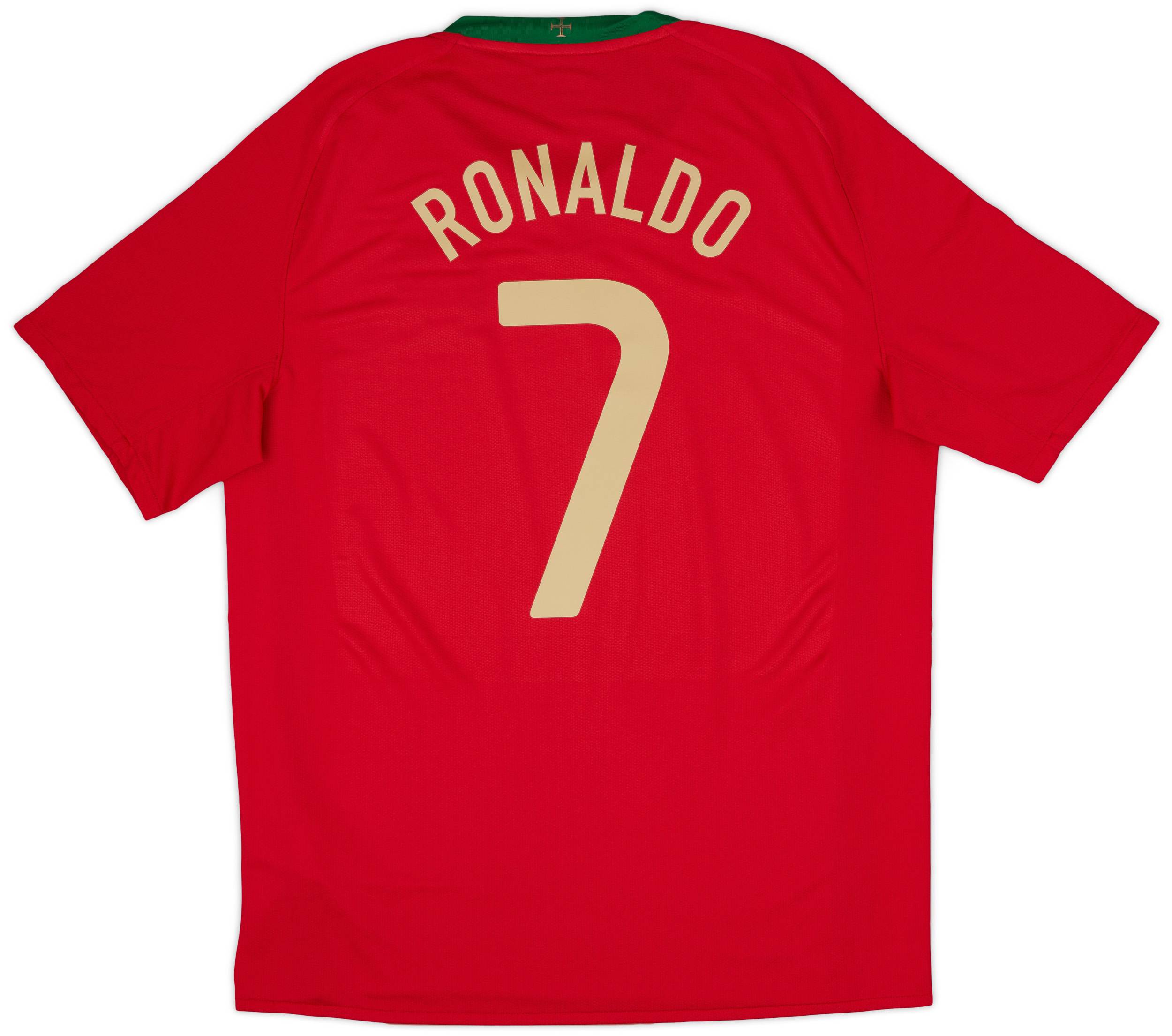 2008-10 Portugal Home Shirt Ronaldo #7 - 8/10 - (L)